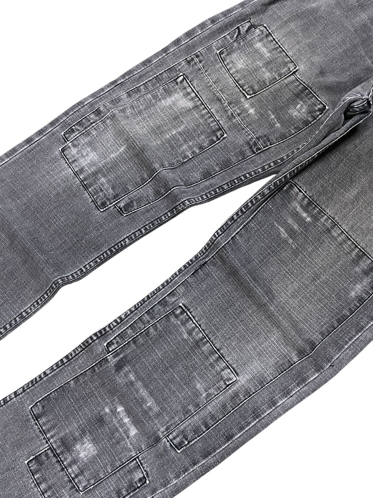 5351 POUR LES HOMMES × GOSTAR DE FUGA × Japanese Brand Nylaus 0125 Japan Patchwork Reconstructed Denim Jeans Size US 32 / EU 48 - 4 Thumbnail