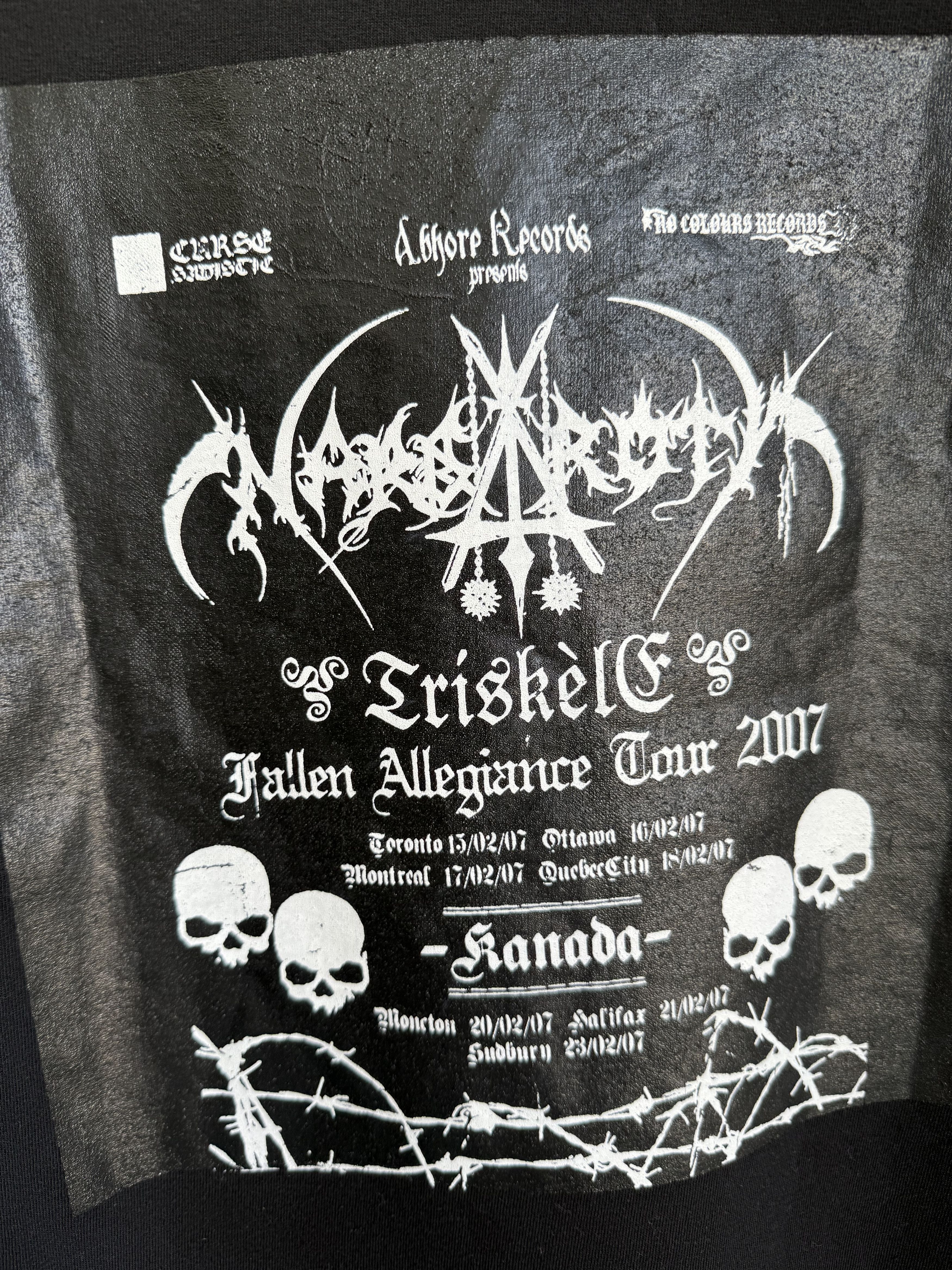Band Tees Vintage Nargaroth Fallen allegiance tour 2007 t-shirt Size US L / EU 52-54 / 3 - 5 Thumbnail