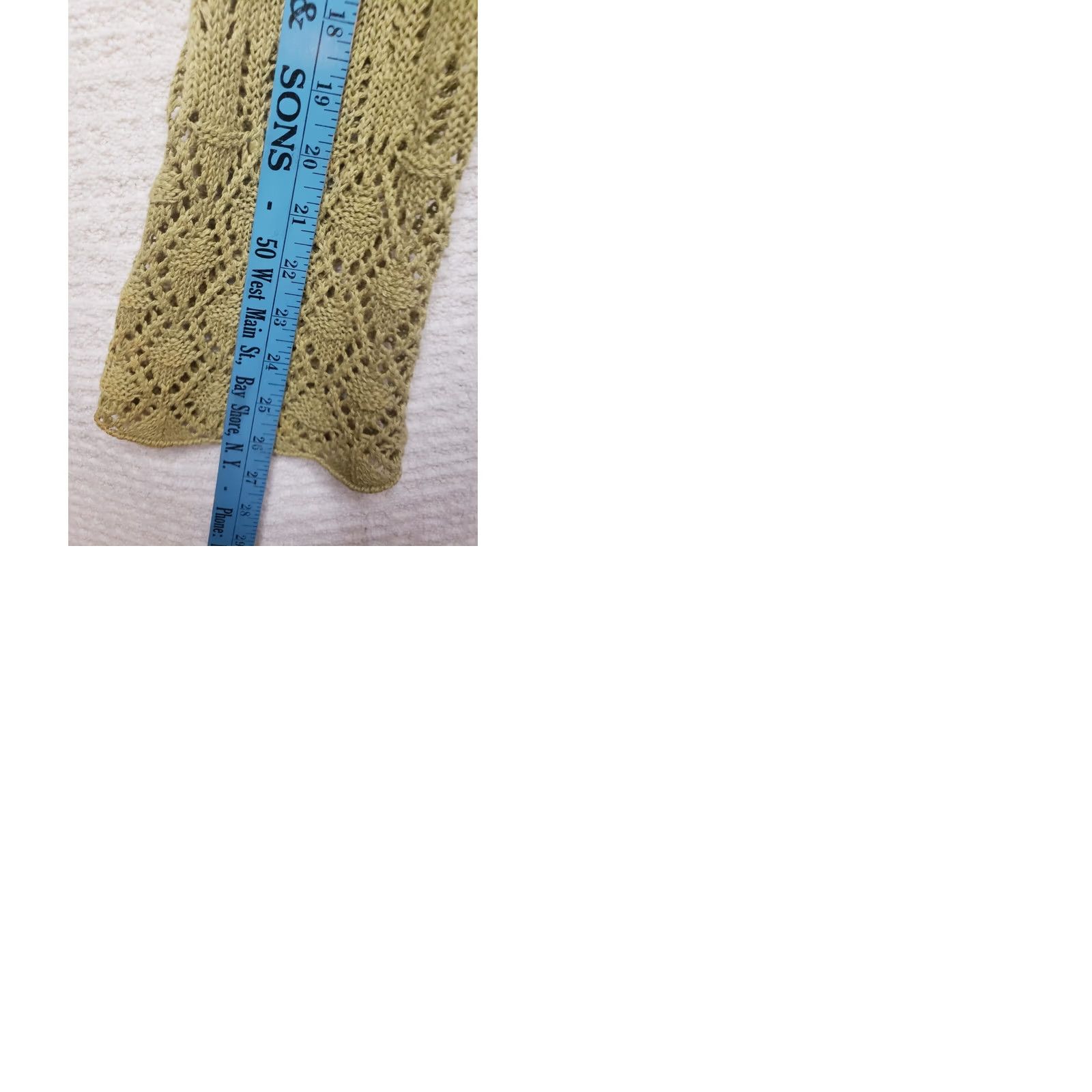 J. Jill J. Jill Bell Sleeve Cardigan Open Knit Light Green Hemp Cotton Size M Women Sweater V-Neck Bell Sleeve Regular Dry-clean Only Size M / US 6-8 / IT 42-44 - 9 Thumbnail