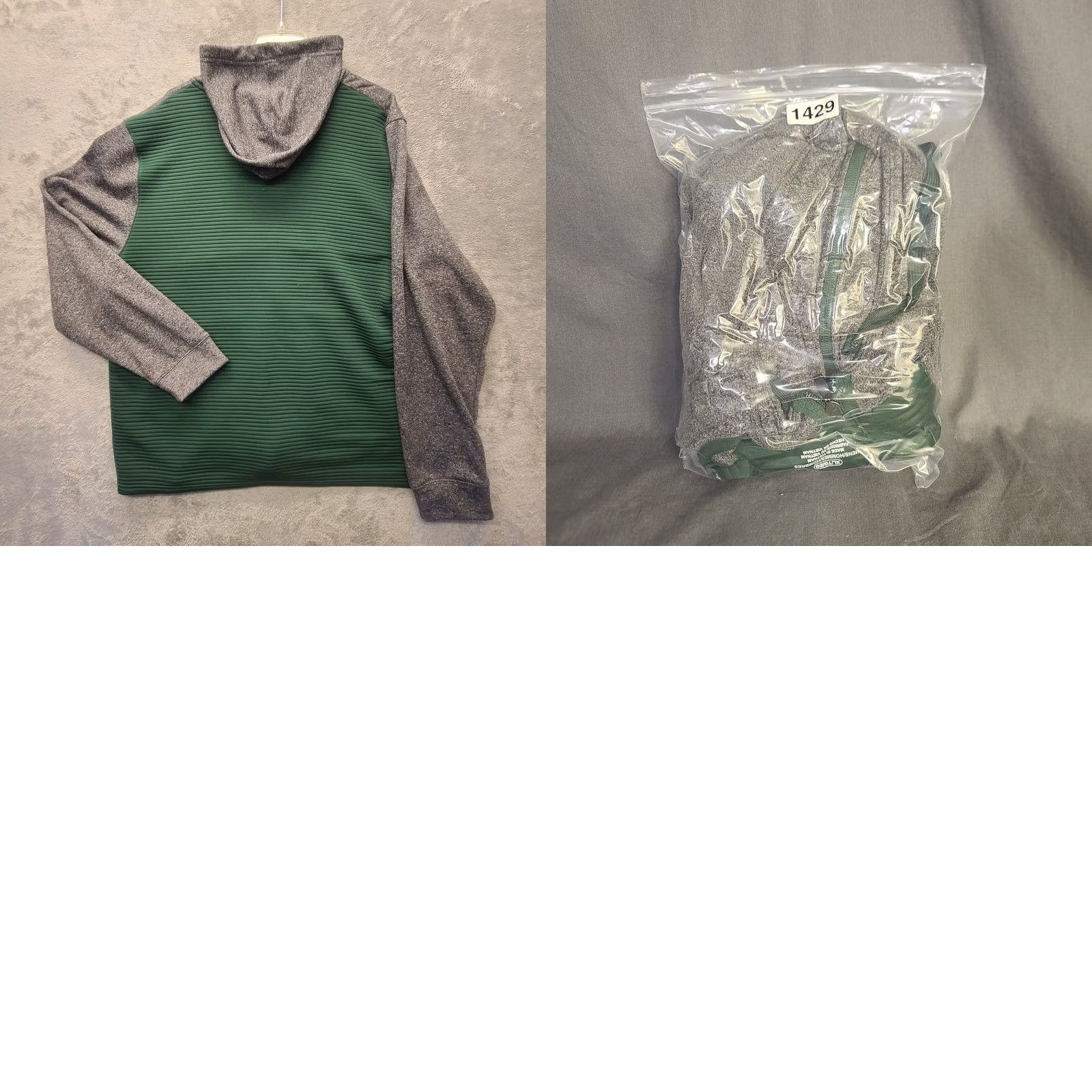 NFL VINTAGE? No. Green Bay Packers Pullover Mens XL Team Apparel Full Zip Hoodie Ribbed Casual Size US XL / EU 56 / 4 - 8 Thumbnail