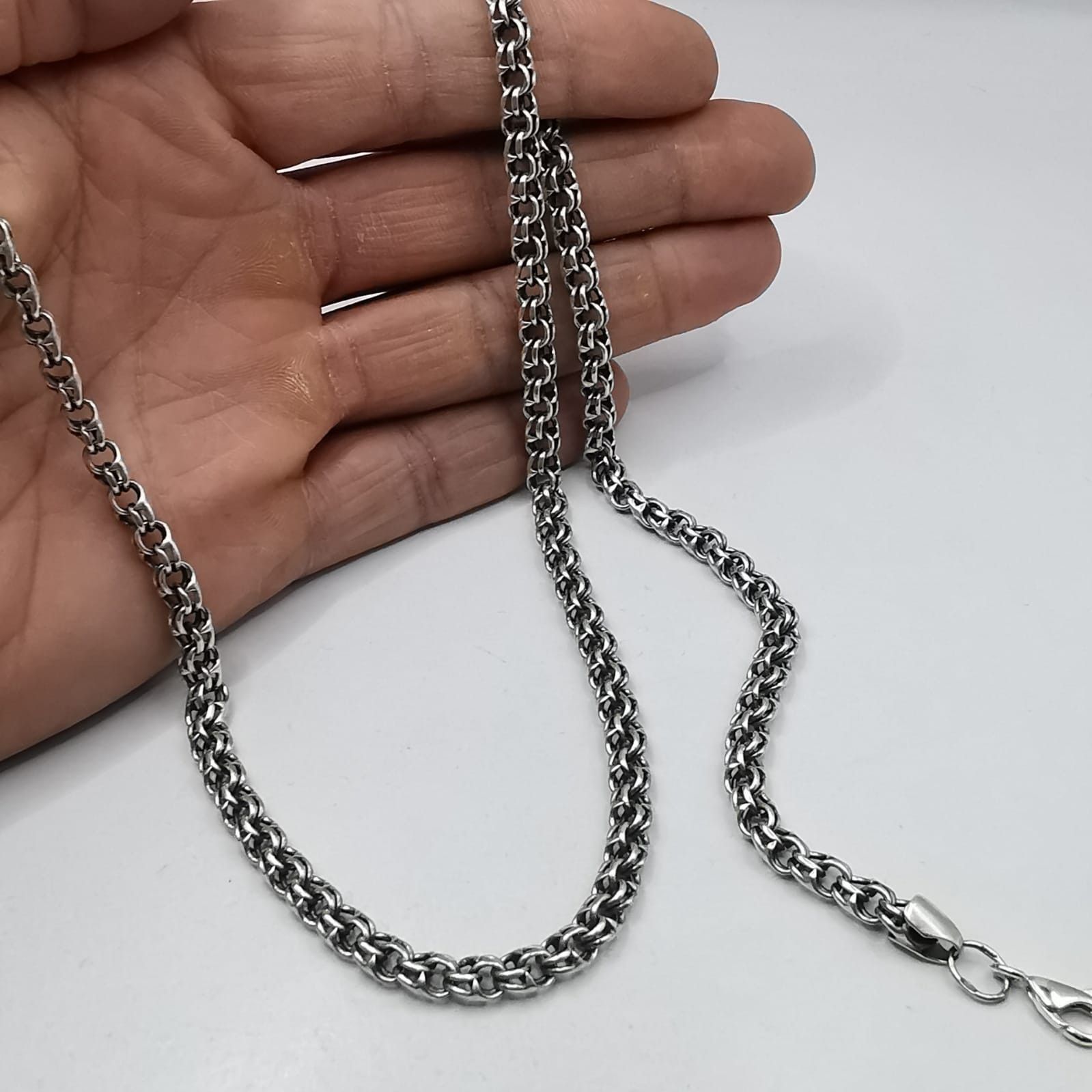 Vintage Vintage Jewelry Chain, 925 Sterling Silver, Signed 32,04g Size ONE SIZE - 6 Thumbnail