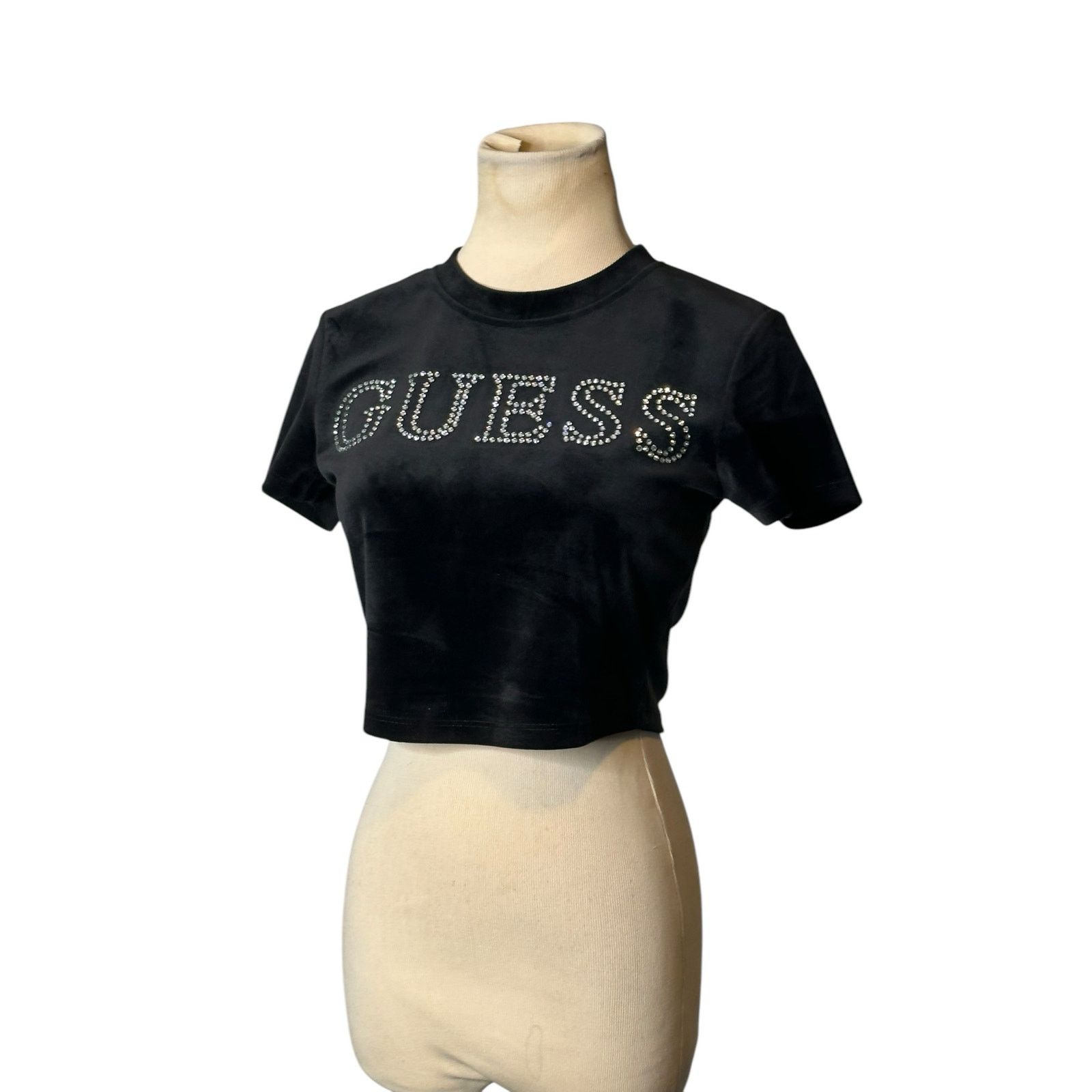 Guess Guess rhinestones front logo short sleeves t-shirt size XS Size XS / US 0-2 / IT 36-38 - 19 Thumbnail