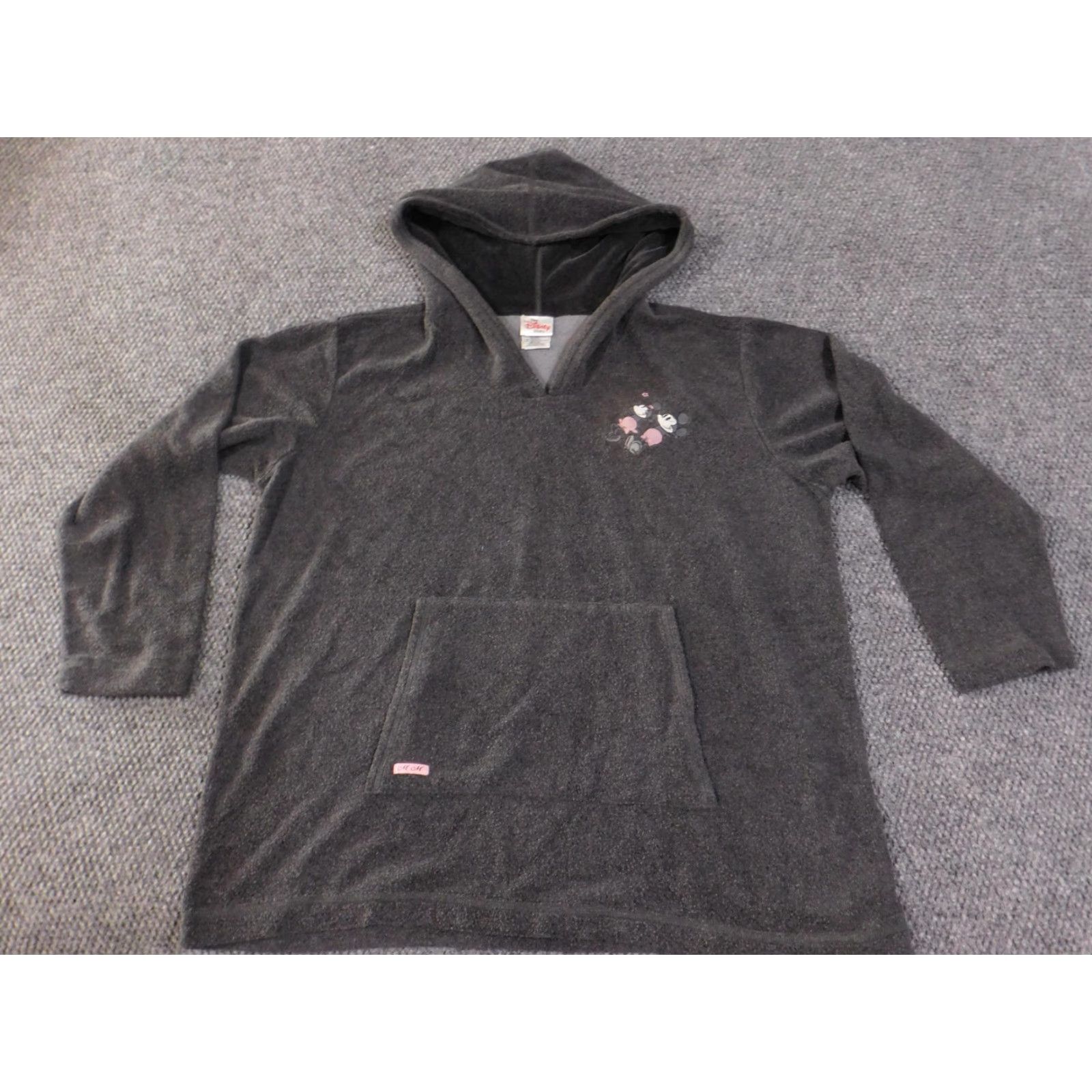 Disney Disney Store Mickey Minnie Hoodie Womens L/XL Gray V-Neck Pullover Kangaroo Size L / US 10 / IT 46 - 2 Thumbnail