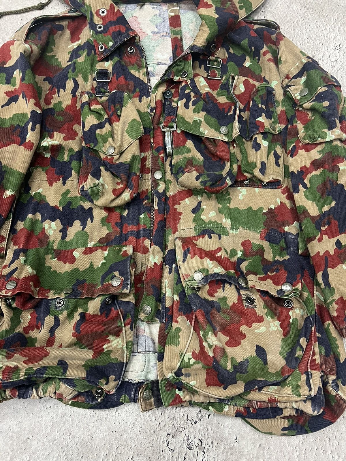 Vintage Vintage Swiss Army Military M70 Alpenflage Field Jacket Size US M / EU 48-50 / 2 - 4 Thumbnail