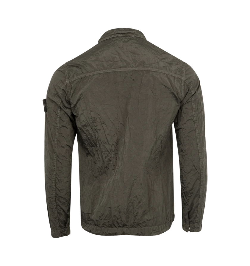 Stone Island o1h1sh10525 Crinkle Over Shirt in Green Size US M / EU 48-50 / 2 - 2 Thumbnail
