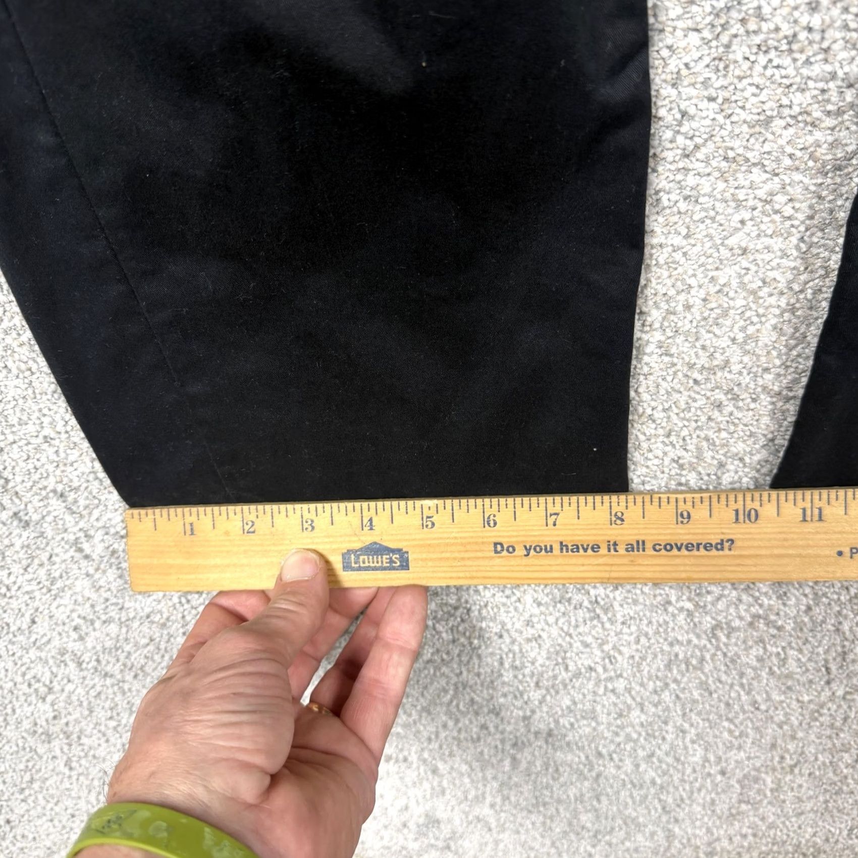 Chaps Chaps Slim Straight Pants Mens 36x27 Black Stretch Denim 5-Pocket Casual Chino Shirt? Size US 36 / EU 52 - 3 Thumbnail