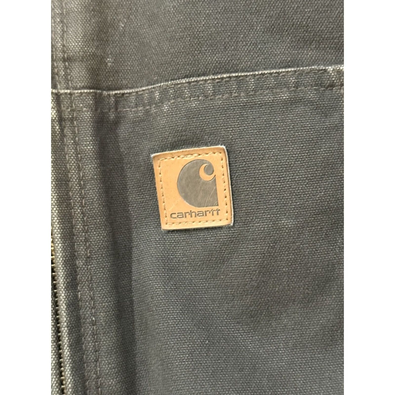 Carhartt VINTAGE Carhartt J130 Bomber Jacket Duck Canvas Shirt Men 2XL Brown Leatherette Patch 90s Outdoor USA Working Wear Size US XXL / EU 58 / 5 - 6 Thumbnail