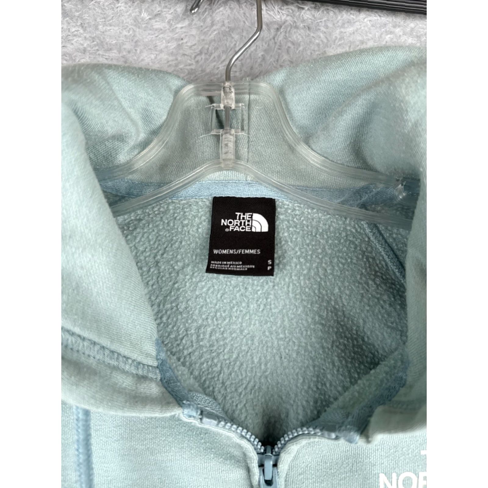 The North Face The North Face Hoodie Womens S Teal Blue Full Zip Cotton Blend Pockets Logo Regular Size Size S / US 4 / IT 40 - 6 Thumbnail