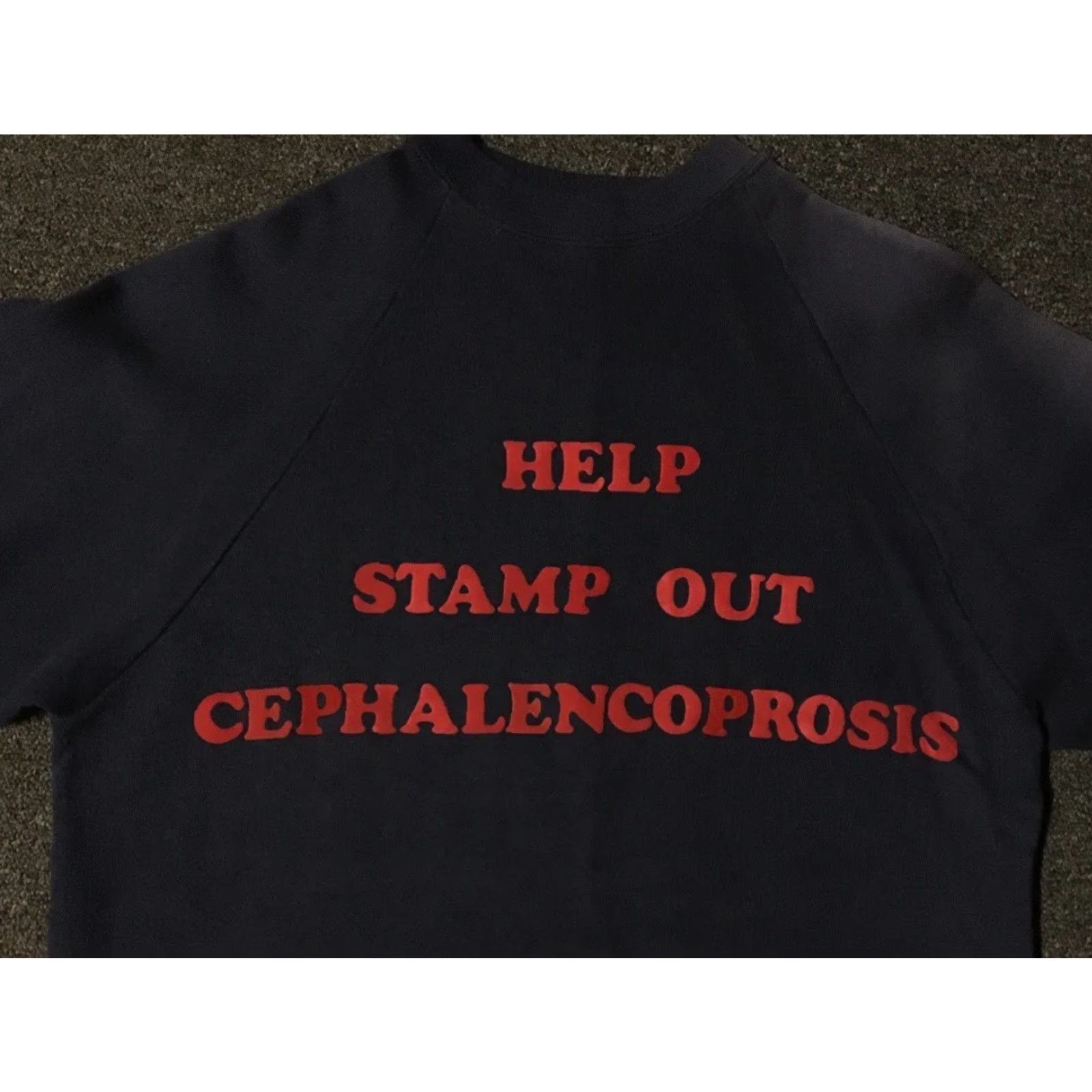 Stampd Vtg 80s Stamp Out Cephalencoprosis Faded Sweatshirt M L Doctor Medical Grunge PE Hoodie Mens Blue Size US M / EU 48-50 / 2 - 5 Thumbnail