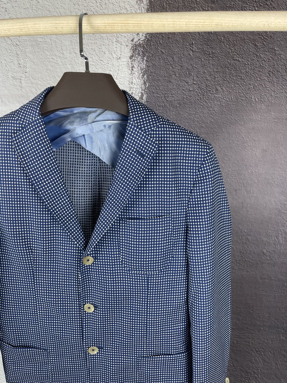 Paoloni Paoloni wool linen 3 button unlined blazer 3 button Size 40R - 6 Thumbnail