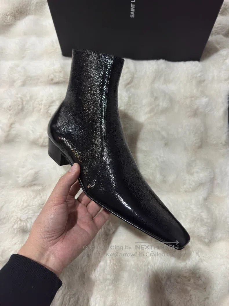Saint Laurent Paris Saint Laurent Paris Crinkle Boots Men's Boots Size US 7 / EU 40 - 3 Thumbnail