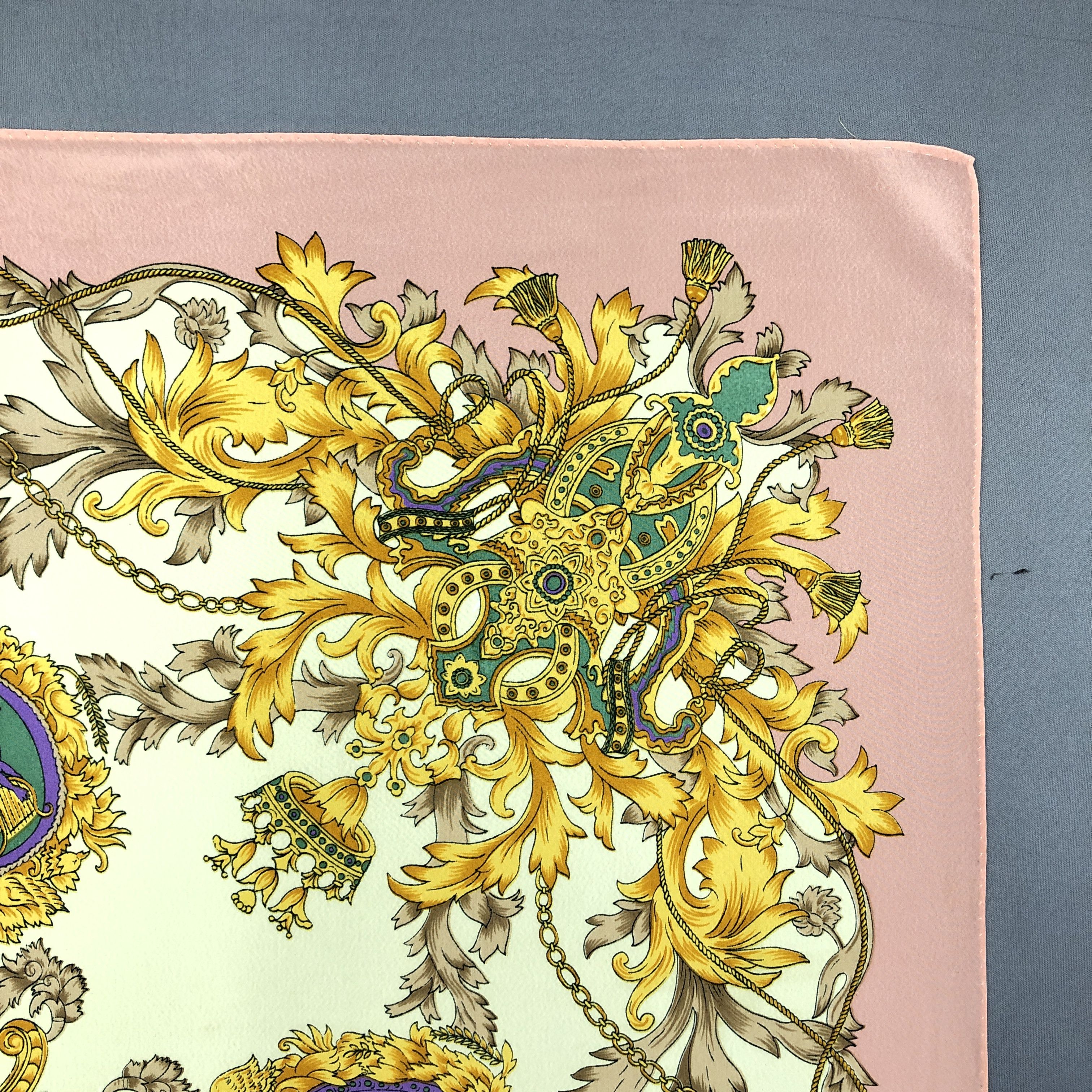 Other Vintage Luxury SILK Scarf Twill Stole Wraps Scarves Size ONE SIZE - 12 Thumbnail