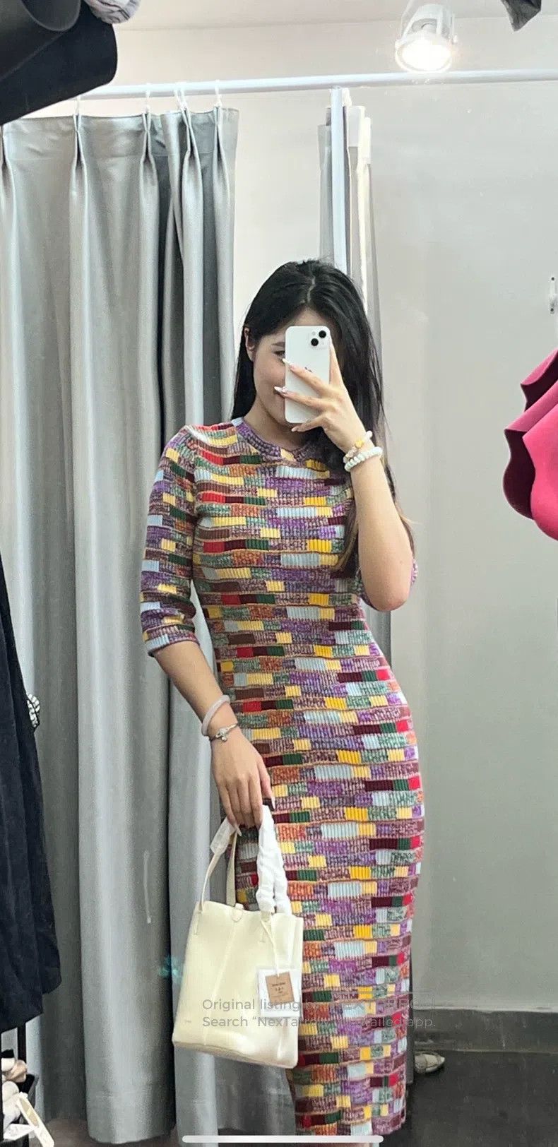 Chanel Chanel Hamburg Series Cashmere Mosaic Colour Striped Knitt Size XXS / US 00 / IT 34 - 2 Thumbnail