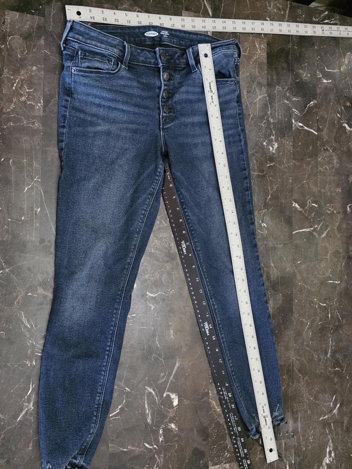 Old Navy Old Navy Rockstar Super Skinny Mid-Rise Cropped Jeans Size 6 Size 28" / US 6 / IT 42 - 7 Thumbnail
