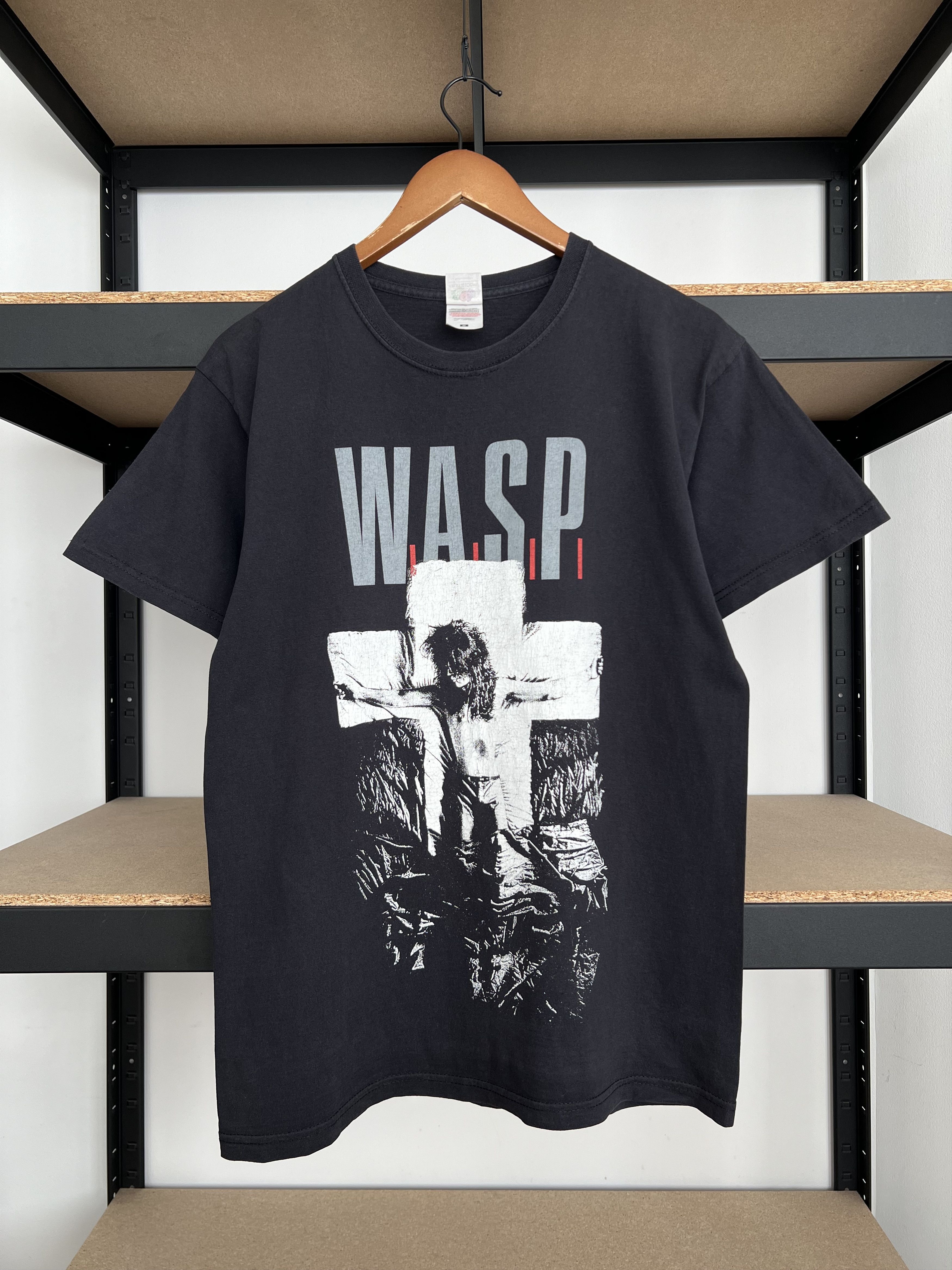 Band Tees Vintage 2000s W.A.S.P. WASP Jesus Heavy Metal Band T-shirt Size US M / EU 48-50 / 2 - 1 Thumbnail