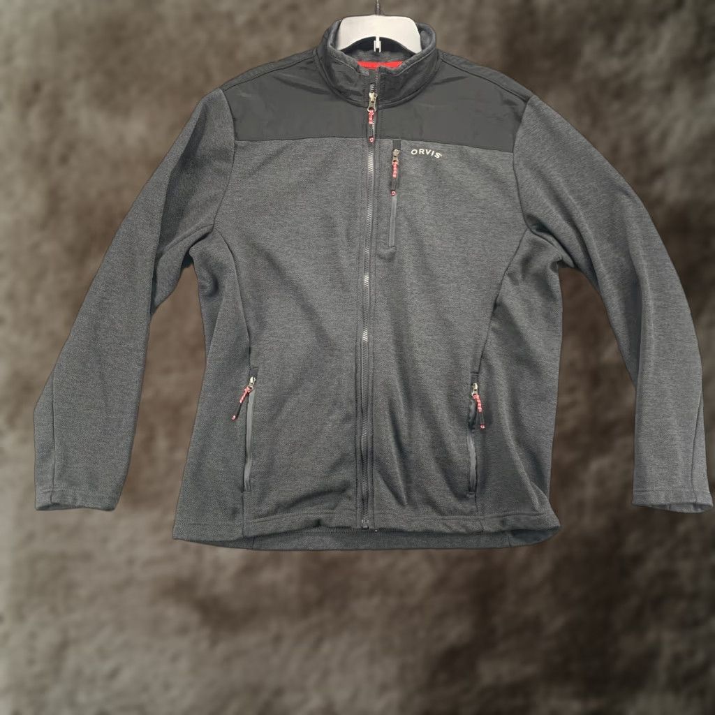 Orvis Orvis Jacket Mens Large L Gray Classic Collection Fleece Lined Pocket Active Size US L / EU 52-54 / 3 - 1 Thumbnail