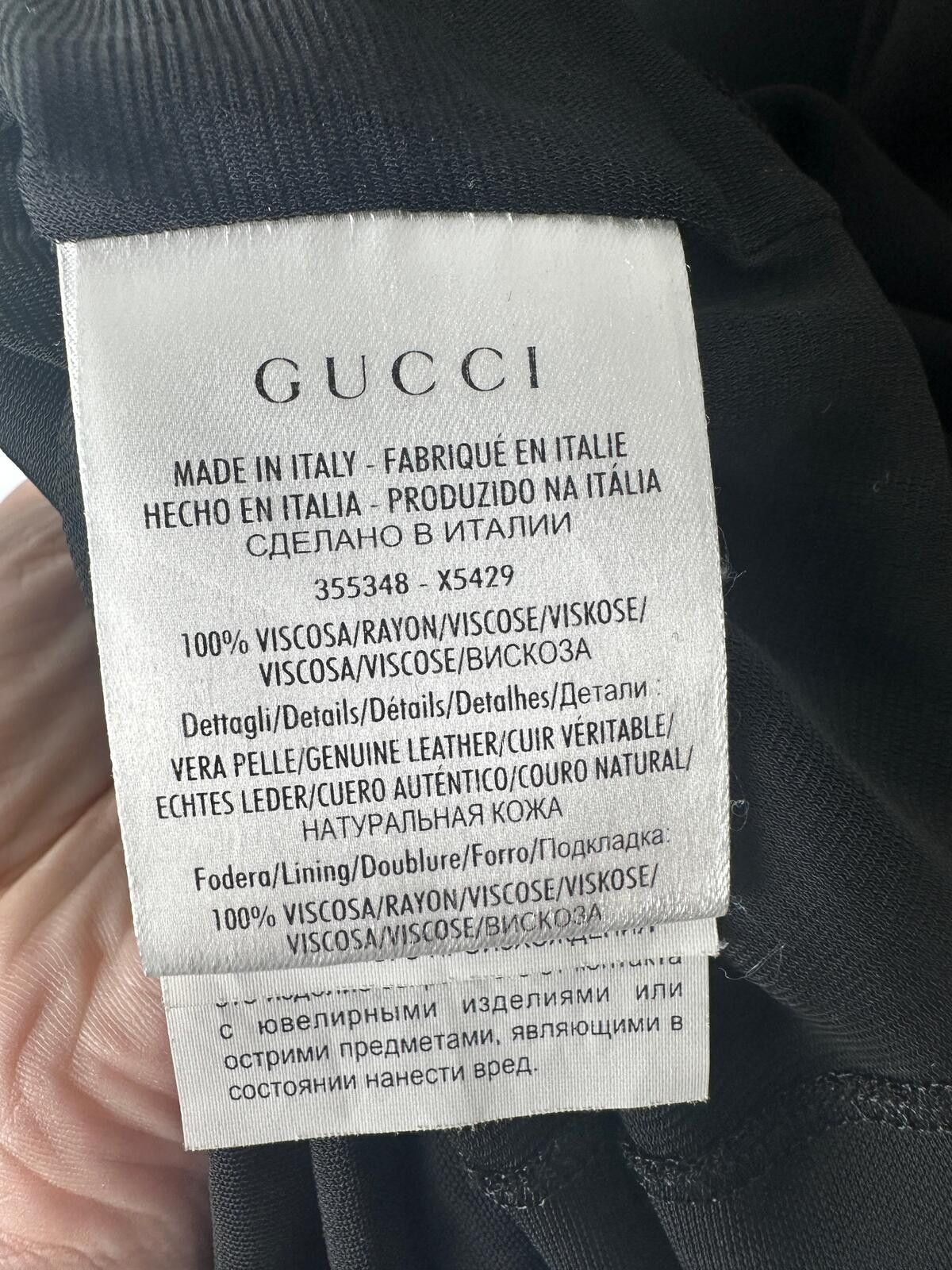 Gucci Gucci Mid-2000S Draped Leather Detail Top Size XS / US 0-2 / IT 36-38 - 6 Thumbnail