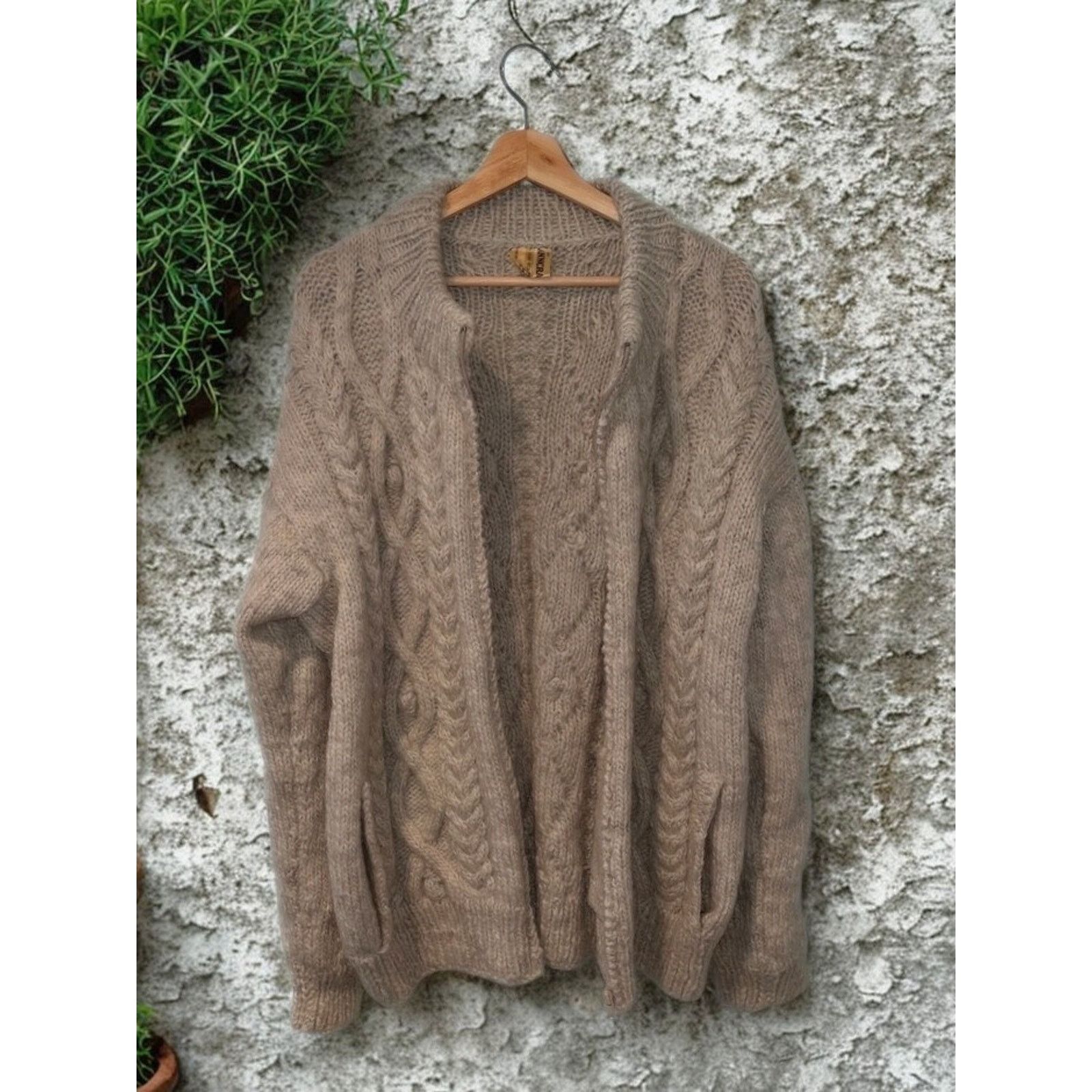 Other Anncraft Donegal Irish Wool Fisherman Sweater L Full Zip Size US L / EU 52-54 / 3 - 9 Thumbnail
