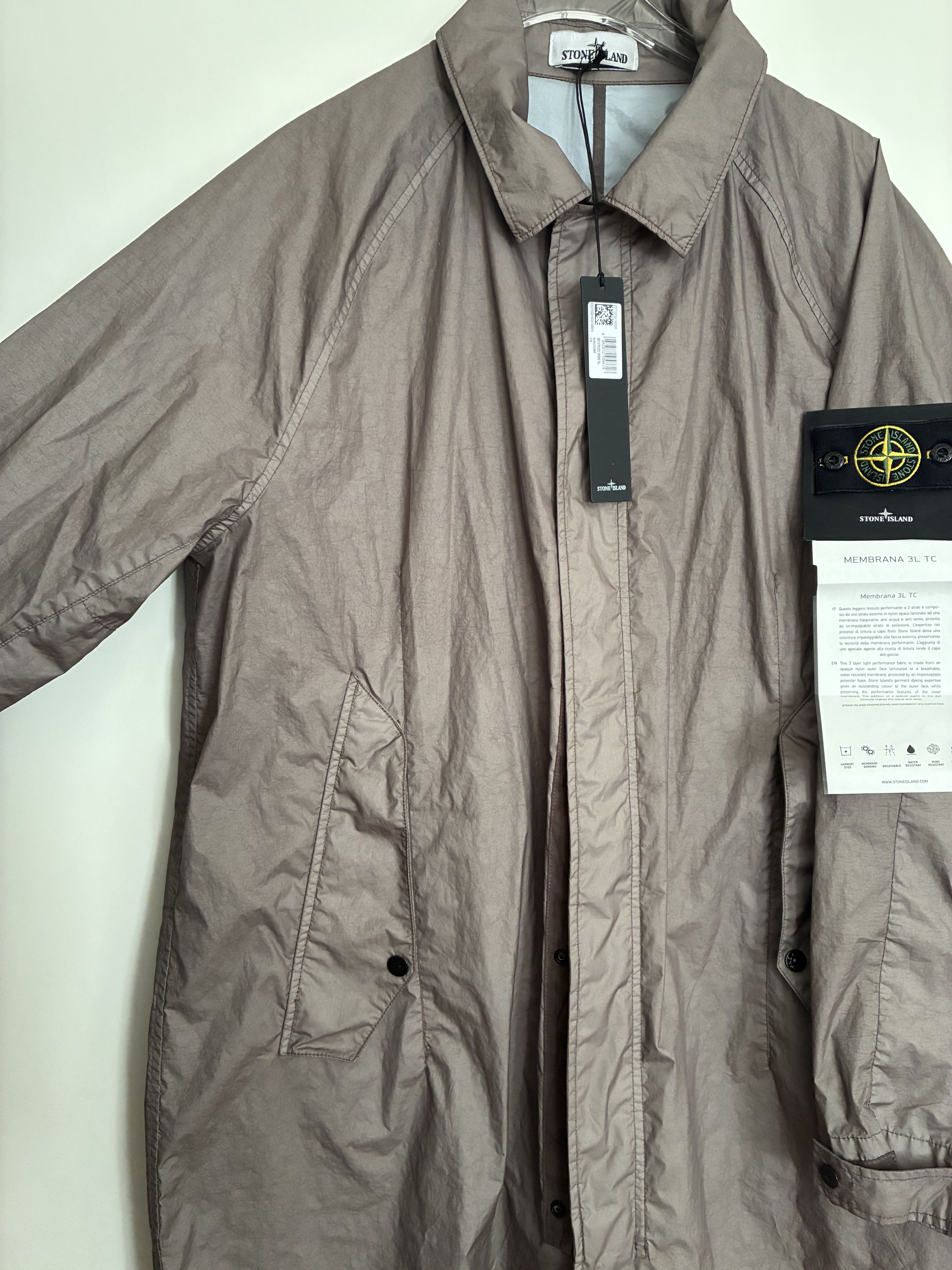 Stone Island Membrana 3L-TC Trench Coat Size US XL / EU 56 / 4 - 4 Thumbnail