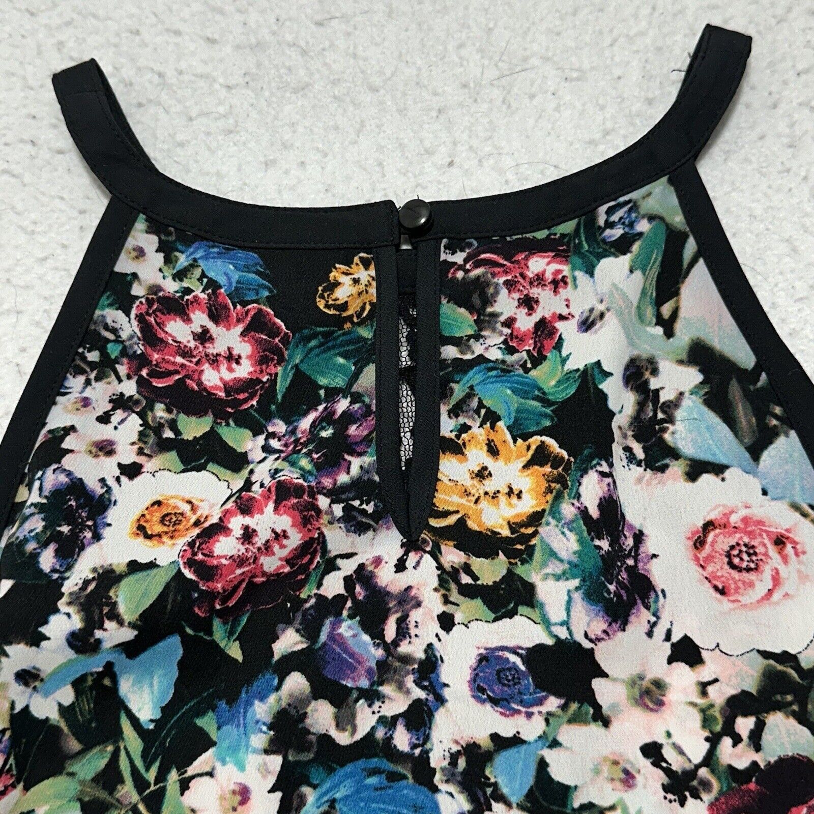 Nicole Miller Nicole Miller Medium Floral Tank Top Lightweight Blouse Size M / US 6-8 / IT 42-44 - 11 Thumbnail