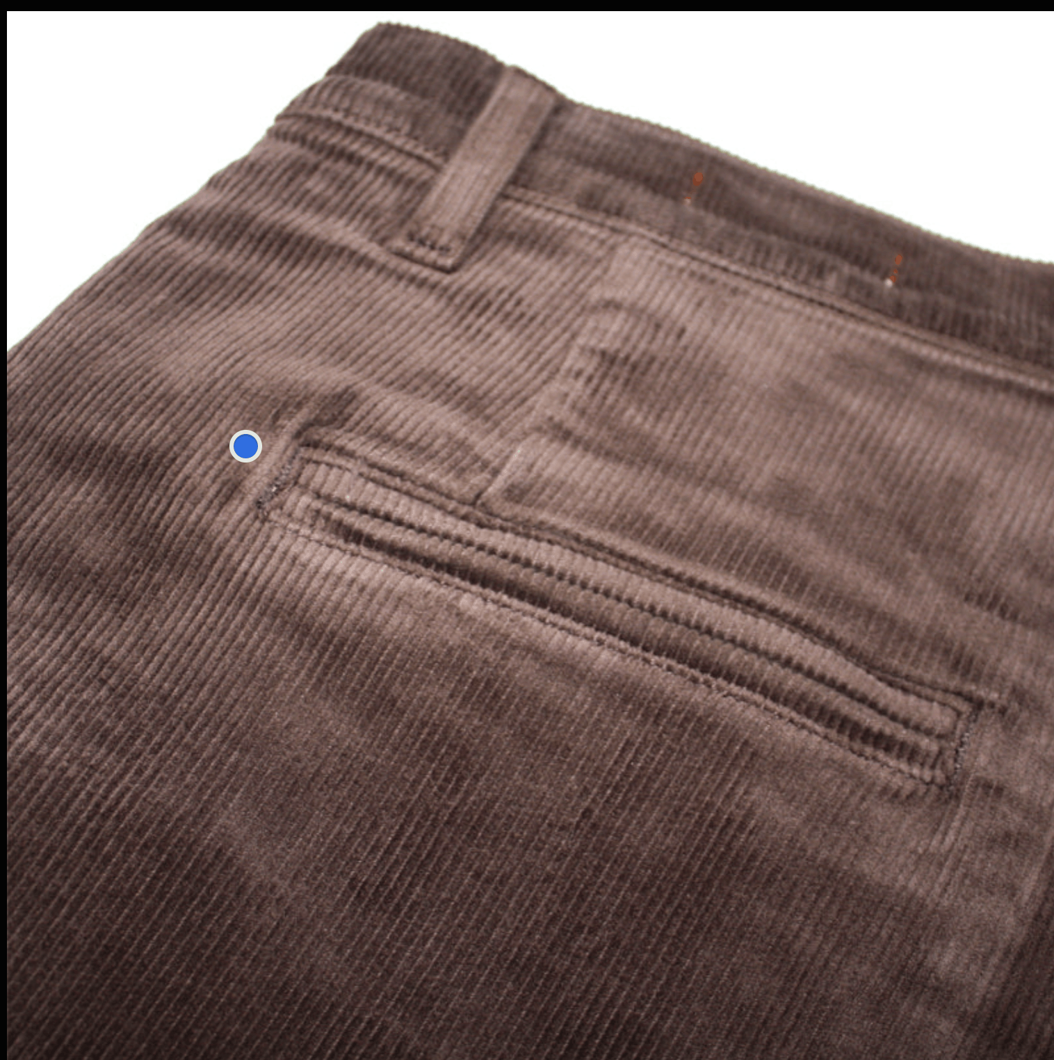 Hiroshi Kato Carob "Pipe" Straight Leg Stretch Cord Chino Size US 32 / EU 48 - 7 Thumbnail