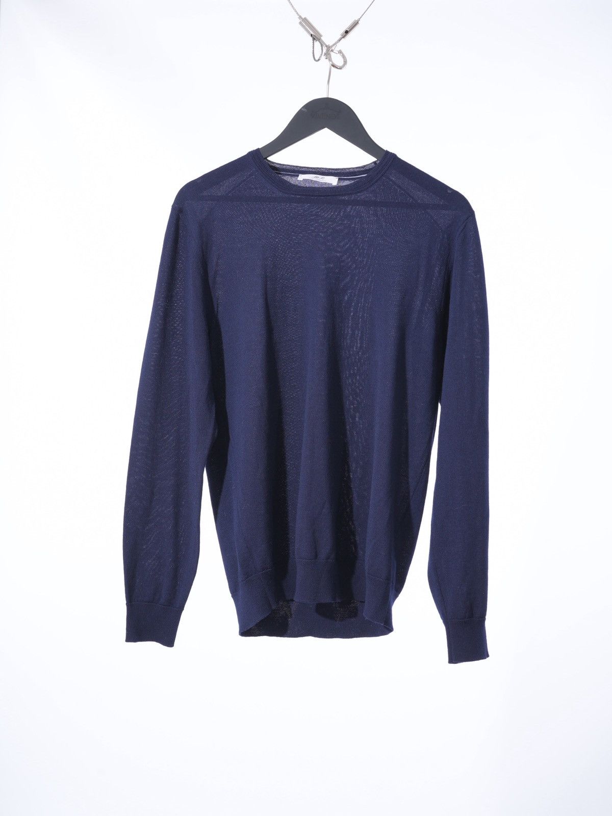 Mr P. Mr Porter - Blue Wool Crewneck - Lightweight Sweater M Size US M / EU 48-50 / 2 - 1 Thumbnail