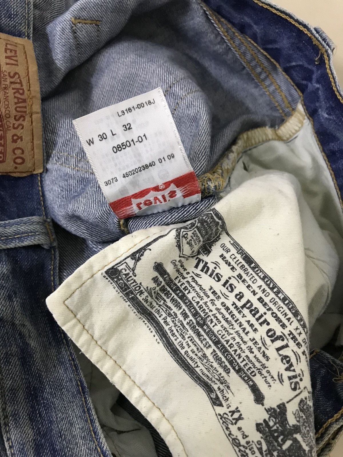 Levi's × Levi's Vintage Clothing × Vintage Vintage Levis 501 Distressed Patched Denim Pants Size US 32 / EU 48 - 12 Thumbnail