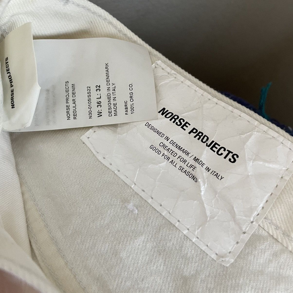 Norse Projects Norse projects white denim pants Size US 36 / EU 52 - 3 Thumbnail