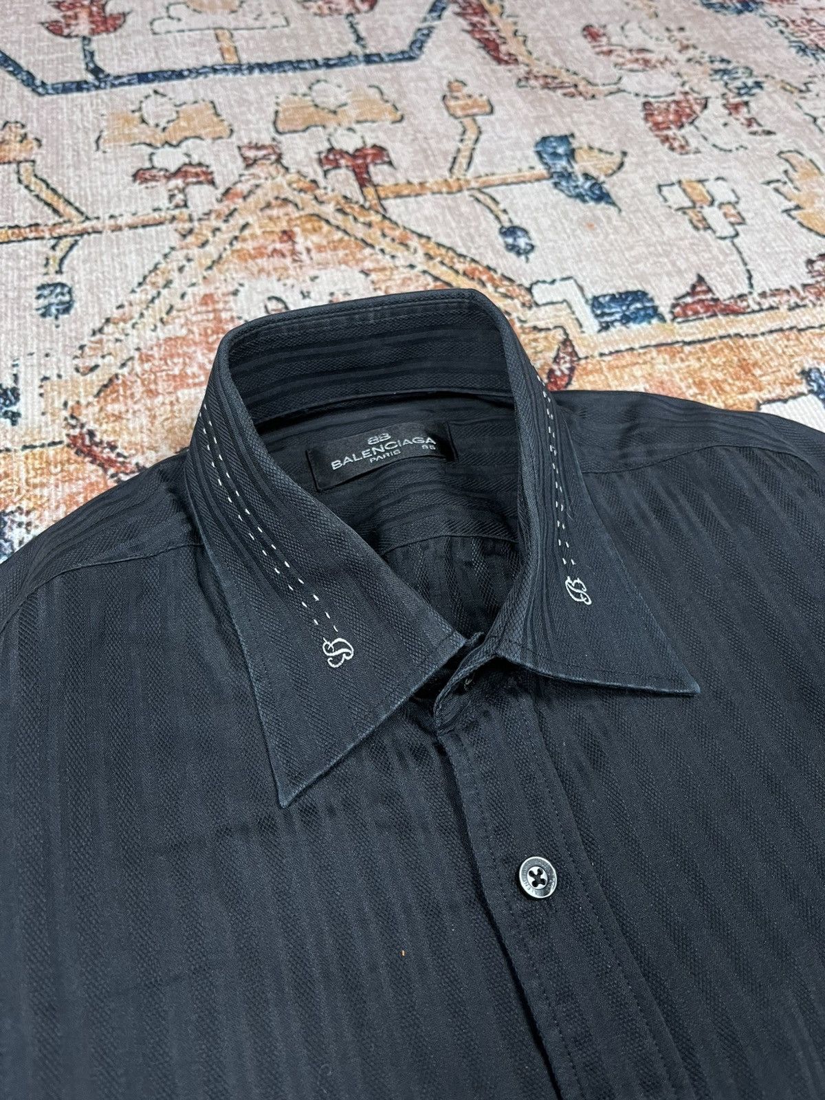 Balenciaga Balenciaga BB Logo Pocket Long Shirt Size US L / EU 52-54 / 3 - 6 Thumbnail