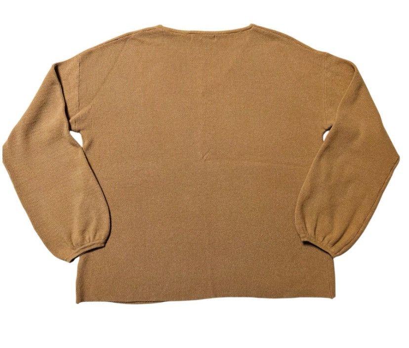Other Anrabess Long Sleeve Tan V-Neck Sweater – Size XL Size XL / US 12-14 / IT 48-50 - 4 Thumbnail