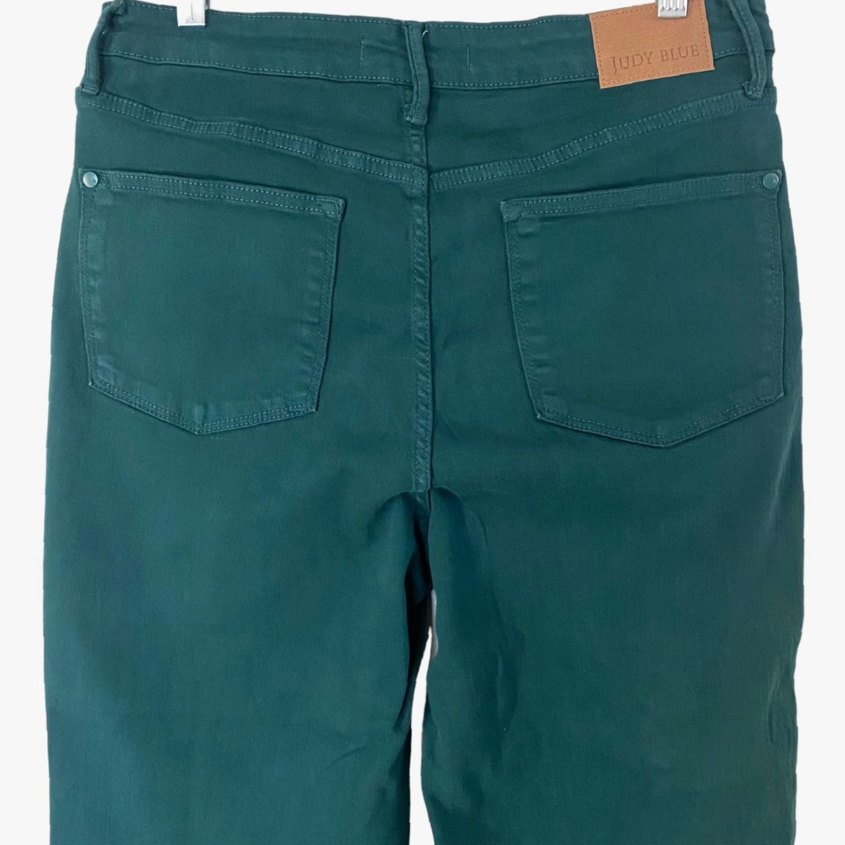 Vintage Judy Blue Jeans Tummy Control Wide-Leg High-Waisted Teal Green Cropped 31 Women Size 24" / US 00 / IT 34 - 6 Thumbnail