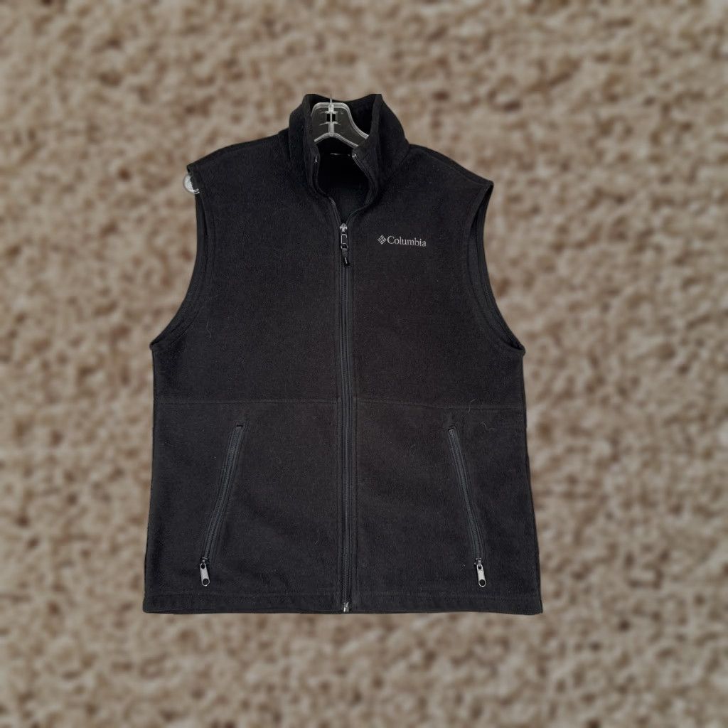 Vintage Columbia Vest Mens Small Black Fleece Full Zip Outdoor Layer Zip Pockets Poly Size US S / EU 44-46 / 1 - 1 Thumbnail