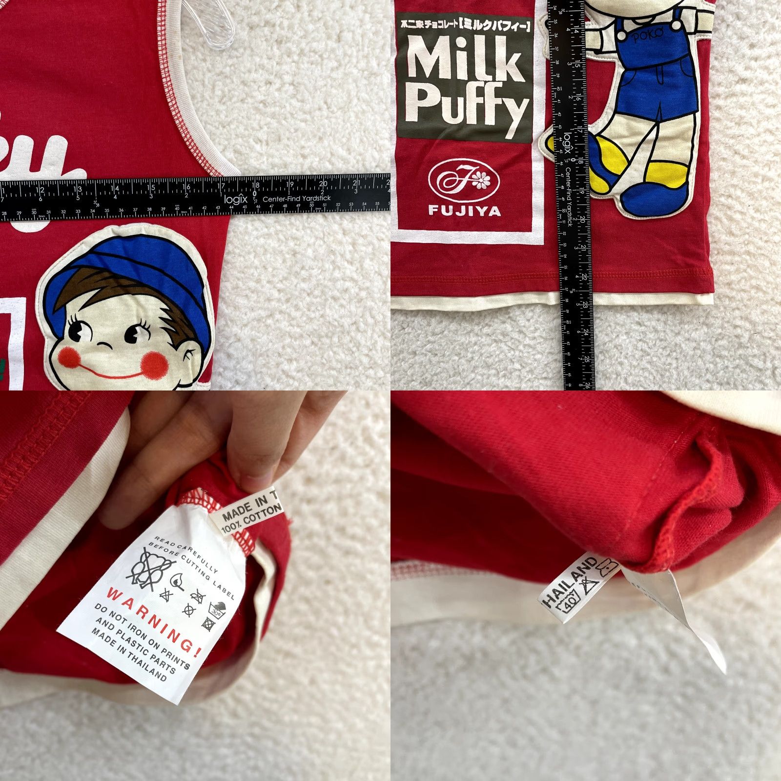 Vintage Y2K Vintage Milky Peco Chan Shirt Tank Top Red Cartoon Anime Graphic Kawaii M Mens Size M / US 6-8 / IT 42-44 - 9 Thumbnail