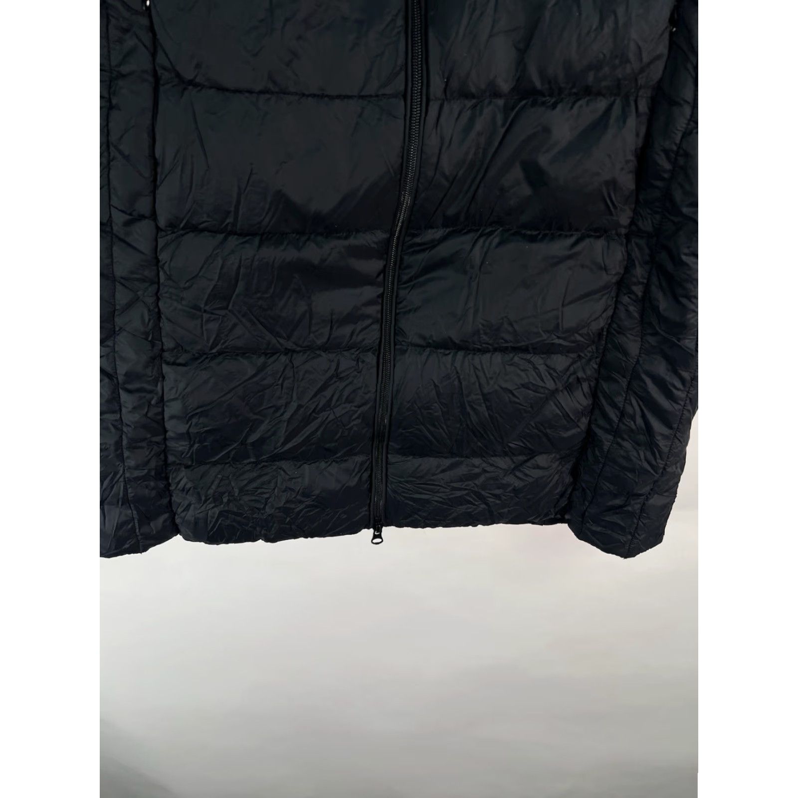Vintage YZG Packable Down Puffer Coat Women Lightweight Jacket XL Black Hooded Coat Size XL / US 12-14 / IT 48-50 - 3 Thumbnail