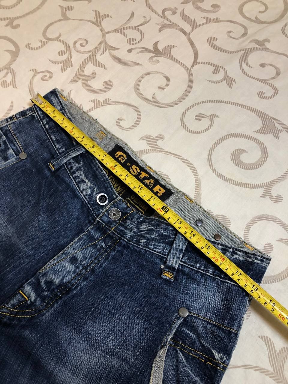 G-Star G-Star Raw Denim Jeans Straight Distressed Size US 34 / EU 50 - 13 Thumbnail