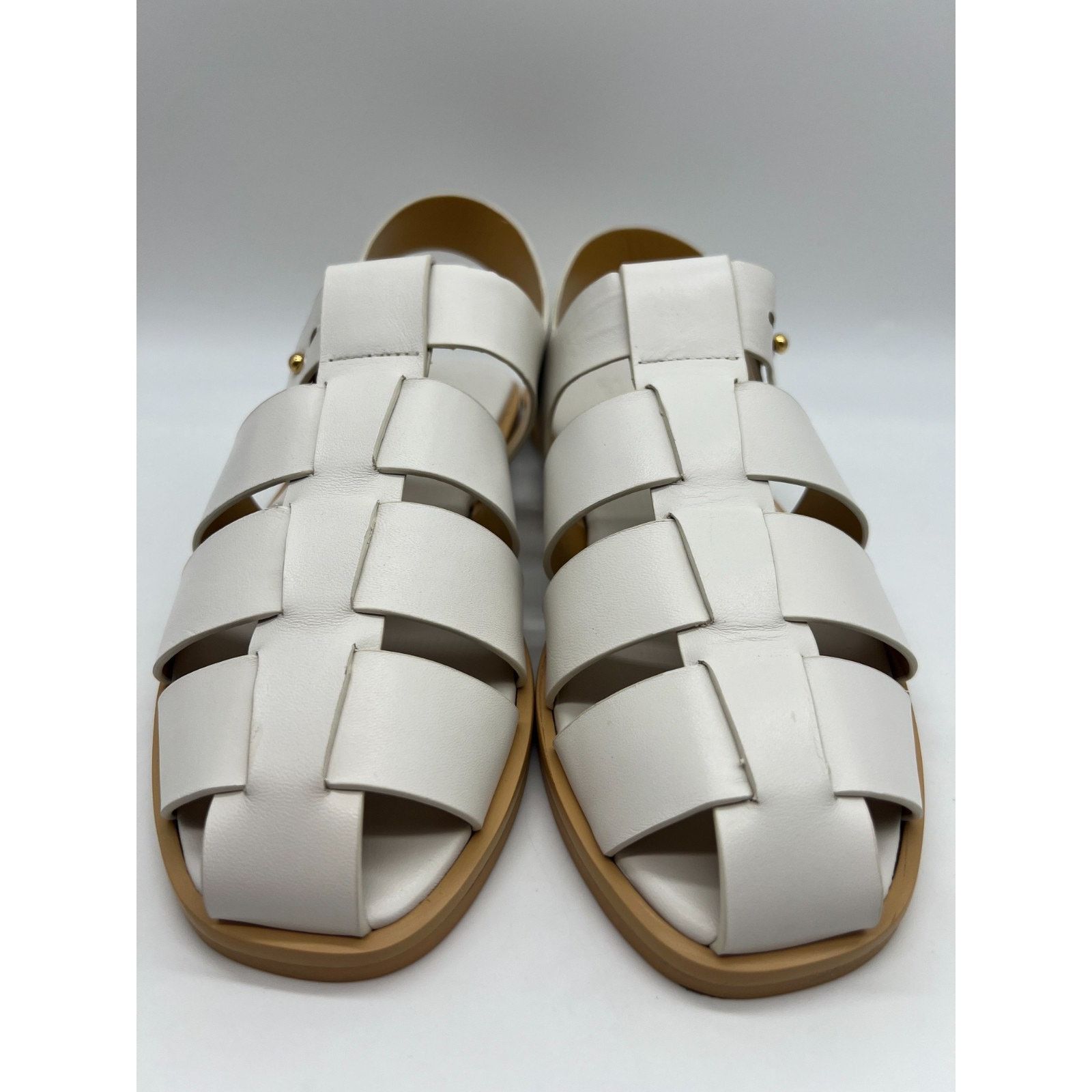 Mercedes-Benz Mercedes Castillo Kailey Caged Fisherman White Womens Size 9 Size US 9 / IT 39 - 22 Thumbnail
