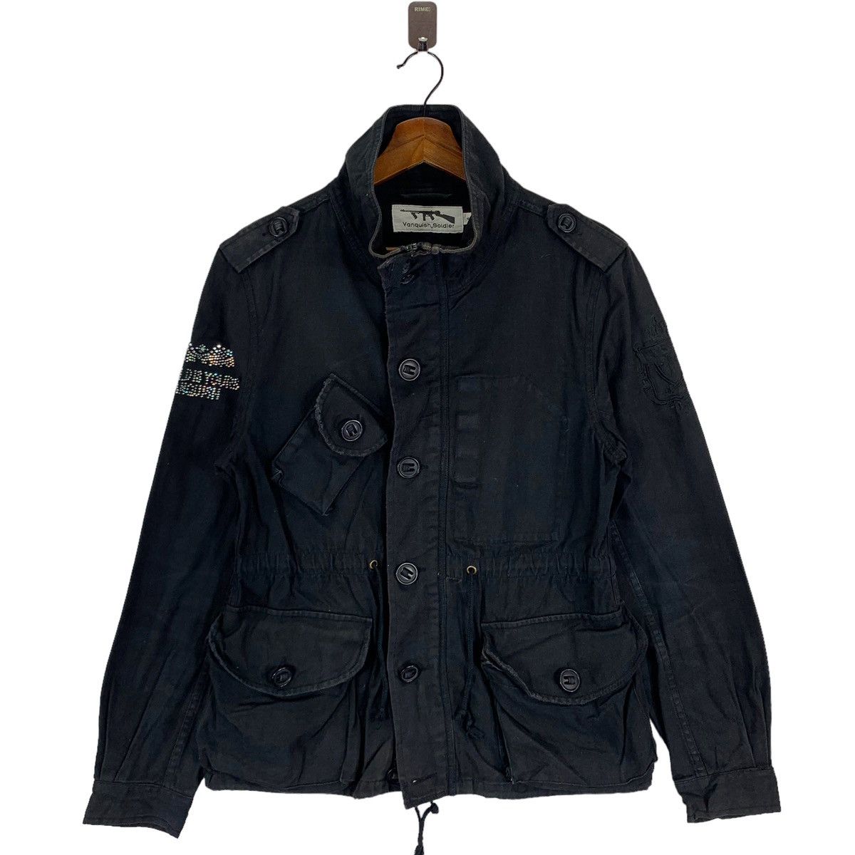 Vanquish × Vintage VINTAGE VANQUISH SOLDIER BLACK DESIGNER JACKET Size L / US 10 / IT 46 - 1 Thumbnail