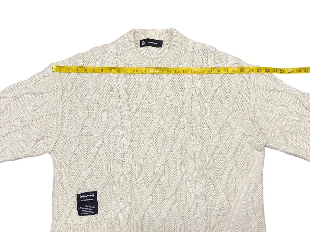 GU × Undercover Gu X Undercover Diagonal Zipper Coble Knit Sweater Size US M / EU 48-50 / 2 - 21 Thumbnail