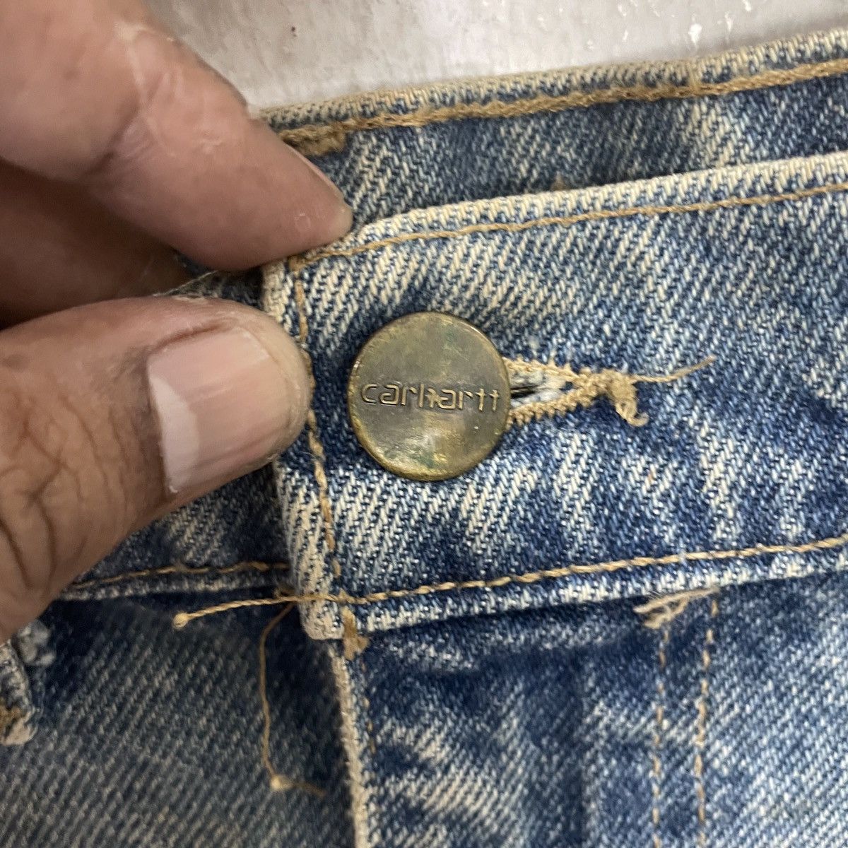 Carhartt Vintage Carhatt Distressed Denim Jeans Size US 36 / EU 52 - 5 Thumbnail