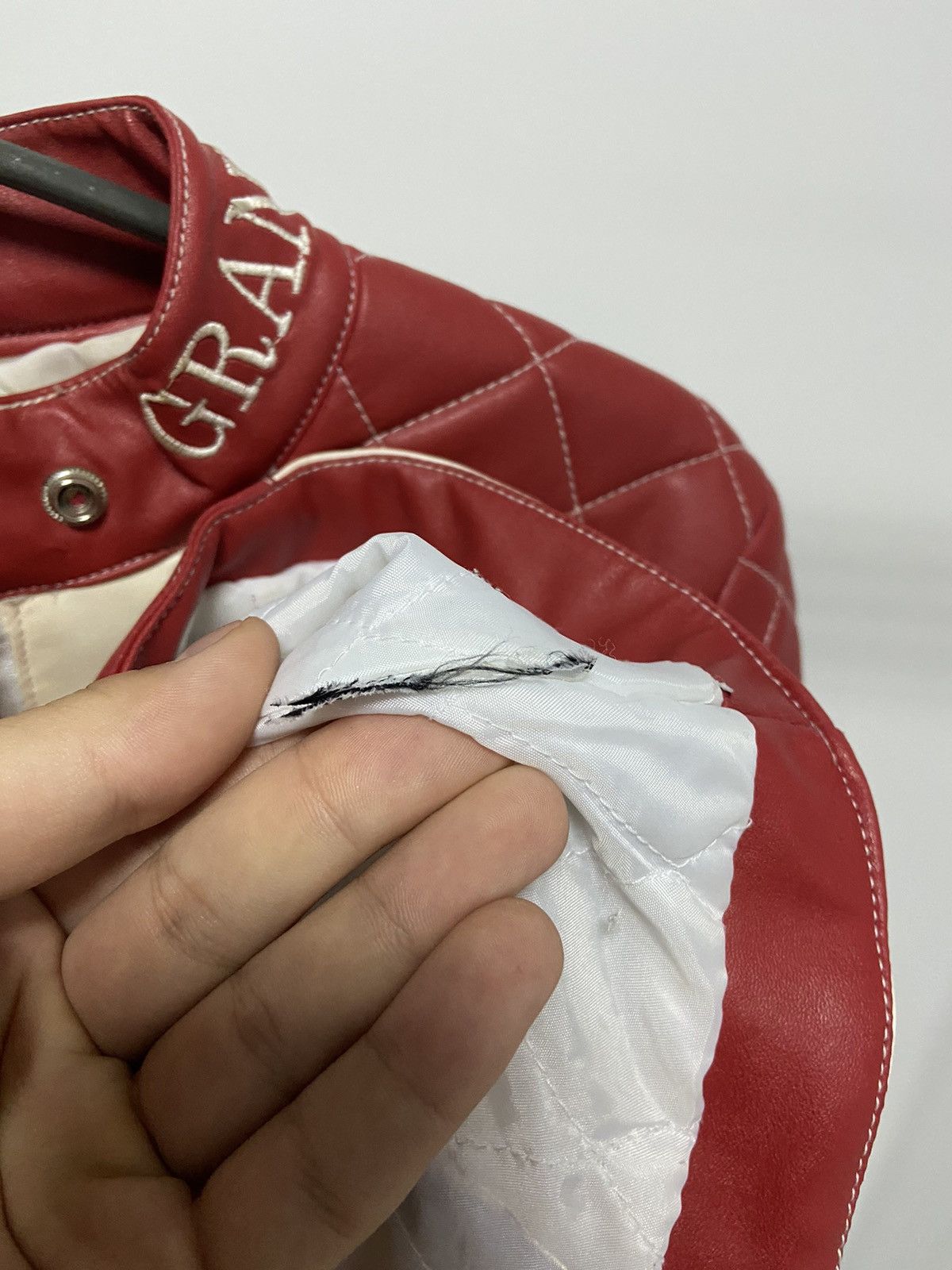 Vintage Grand Prix Racing leather Jacket Vintage wonder Team Size US M / EU 48-50 / 2 - 7 Thumbnail