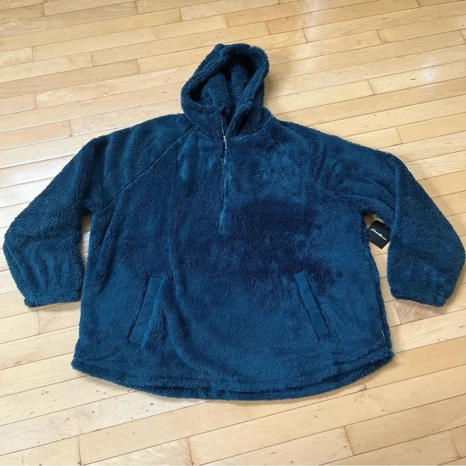 Eddie Bauer Eddie Bauer NWT XXL Quest Plush Fleece 1/2 zip Peacock Blue Size XXL / US 16-18 / IT 52-54 - 1 Thumbnail