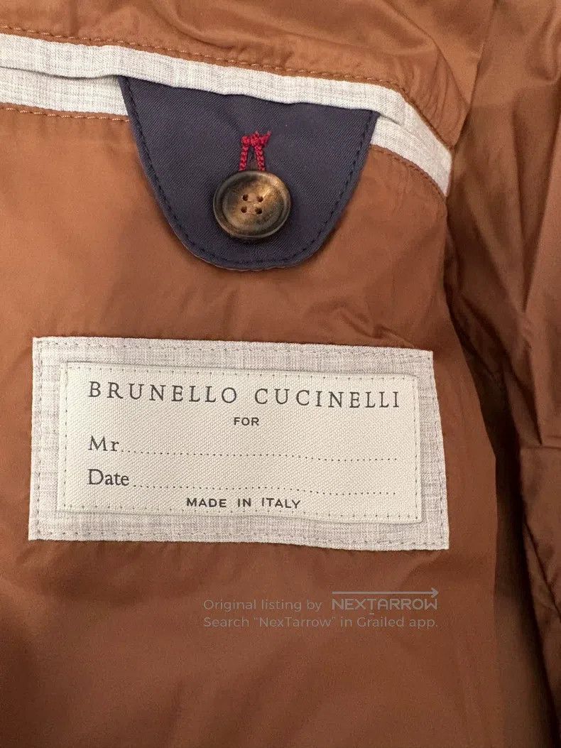 Brunello Cucinelli Brunello Cucinelli Men's Bomber + Collar Down Jacket Size US S / EU 44-46 / 1 - 7 Thumbnail