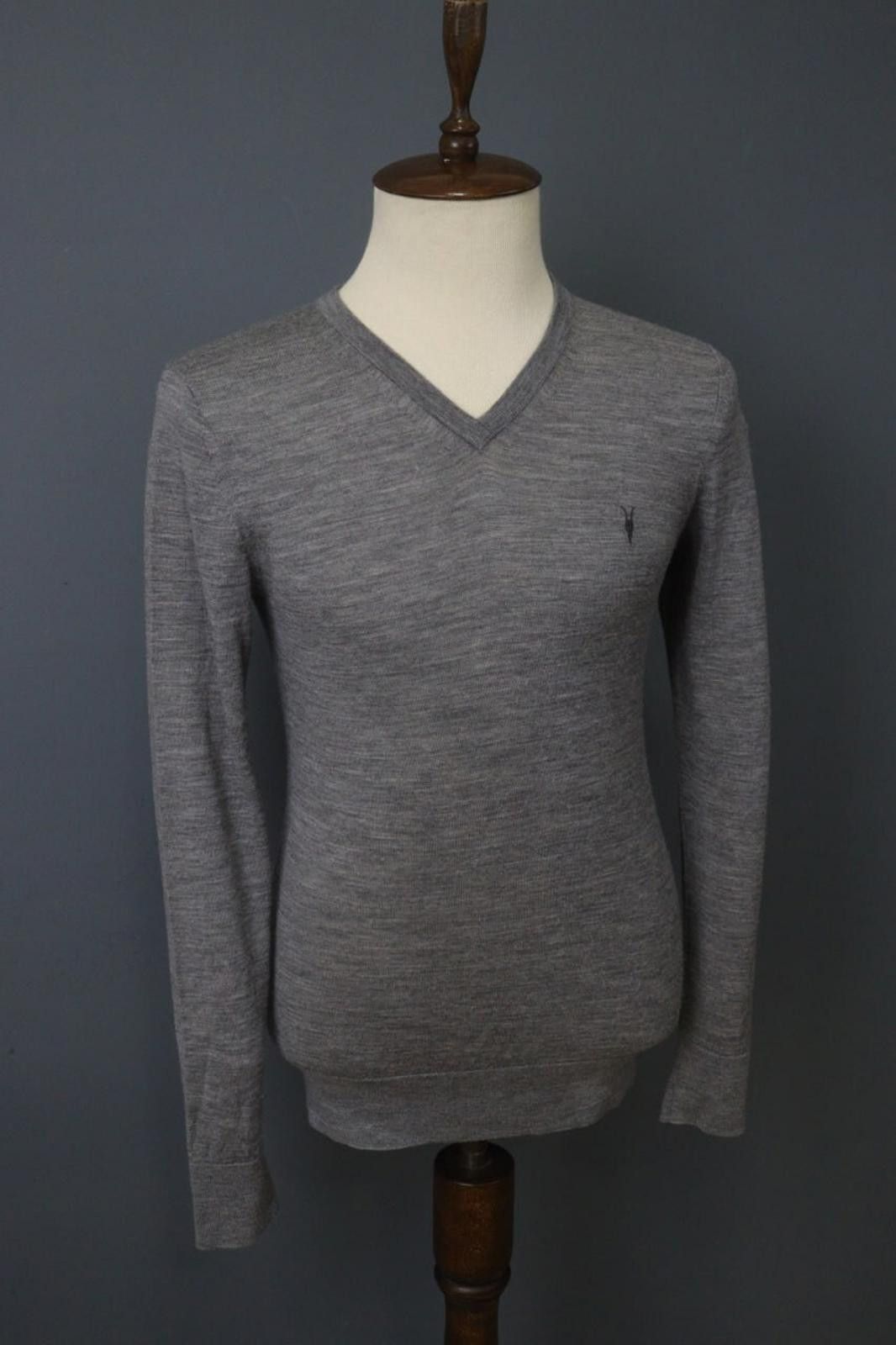 Allsaints AllSaints Gray 100% Wool Knit Pullover Sweater Size M Size M / US 6-8 / IT 42-44 - 7 Thumbnail