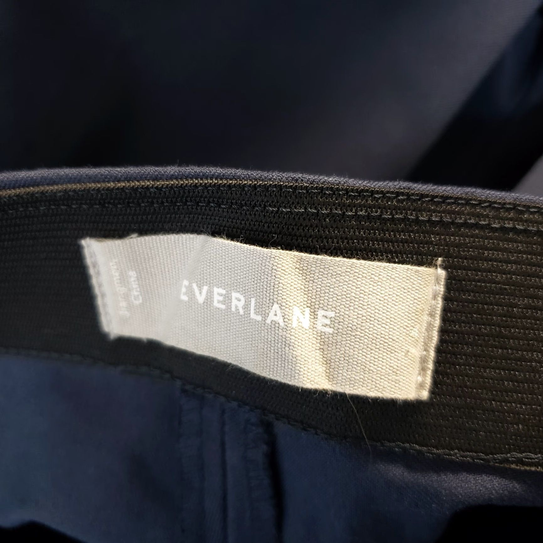 Everlane Everlane Womens Pants Side Zip 4 Solid Blue Mid Rise Cotton Blend Cropped Skinny Inseam 28.5 Size 27" / US 4 / IT 40 - 6 Thumbnail