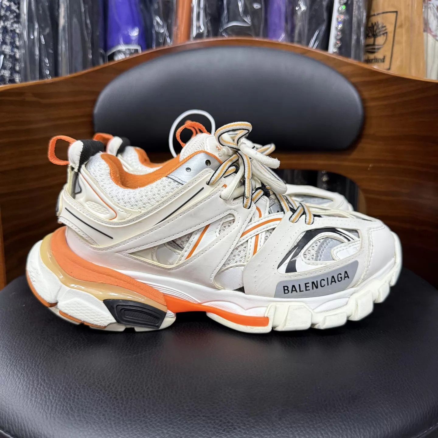 Balenciaga Balenciaga Track White/Orange 37 Excellent Condition Size US 6.5 / IT 36.5 - 4 Thumbnail