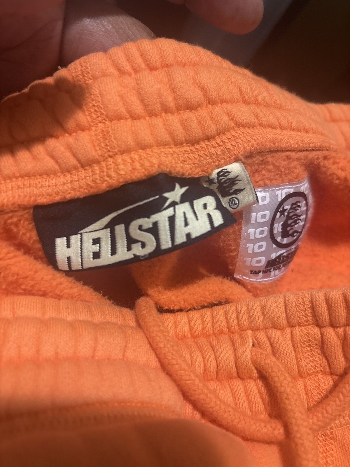 HELLSTAR Hellstar Fire Orange Closed Elastic Bottom Sweatpants Size US 38 / EU 54 - 4 Thumbnail