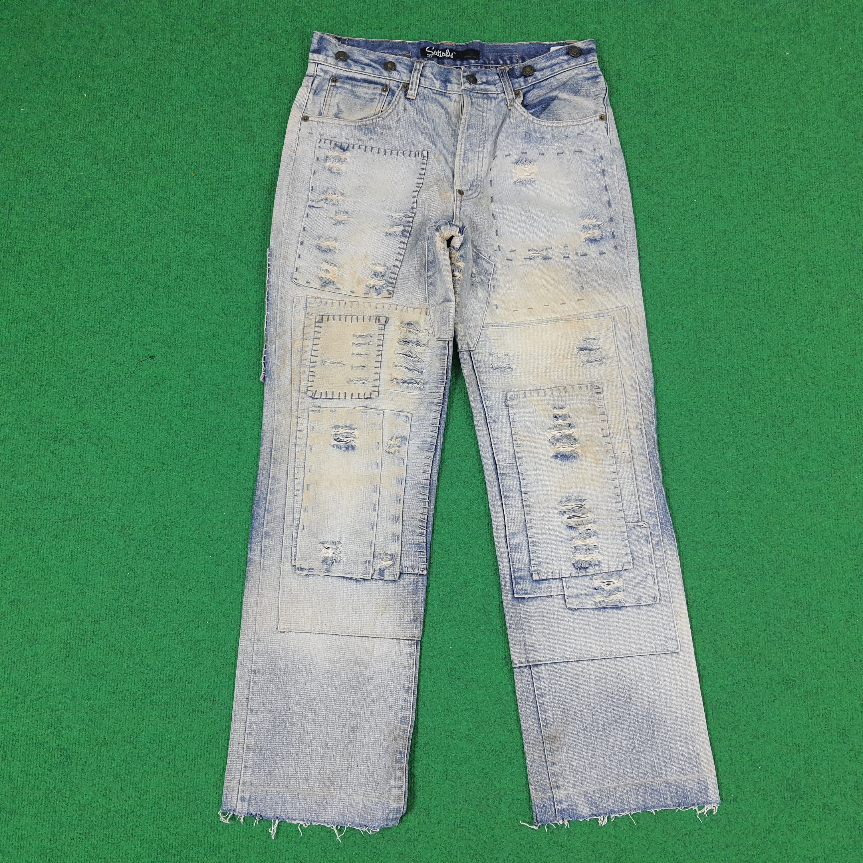 Designer × Satisfy × Vintage Vintage Satisfy Denim Rework Style Jeans Size US 30 / EU 46 - 1 Thumbnail