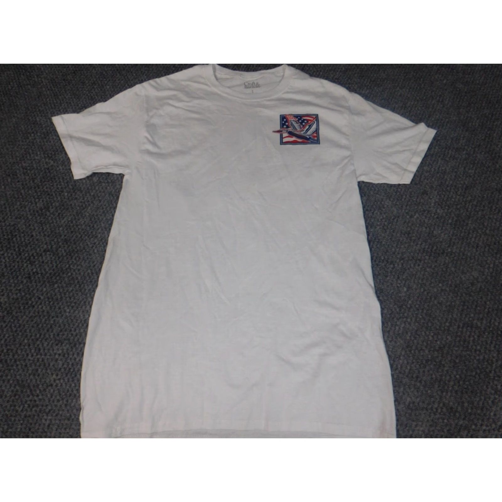 Croft & Barrow Croft & Barrow Mens Shirt White S Short Sleeve Crew Neck Graphic Logo T-Shirt USA Cotton Spandex Knit Regular Size US S / EU 44-46 / 1 - 3 Thumbnail