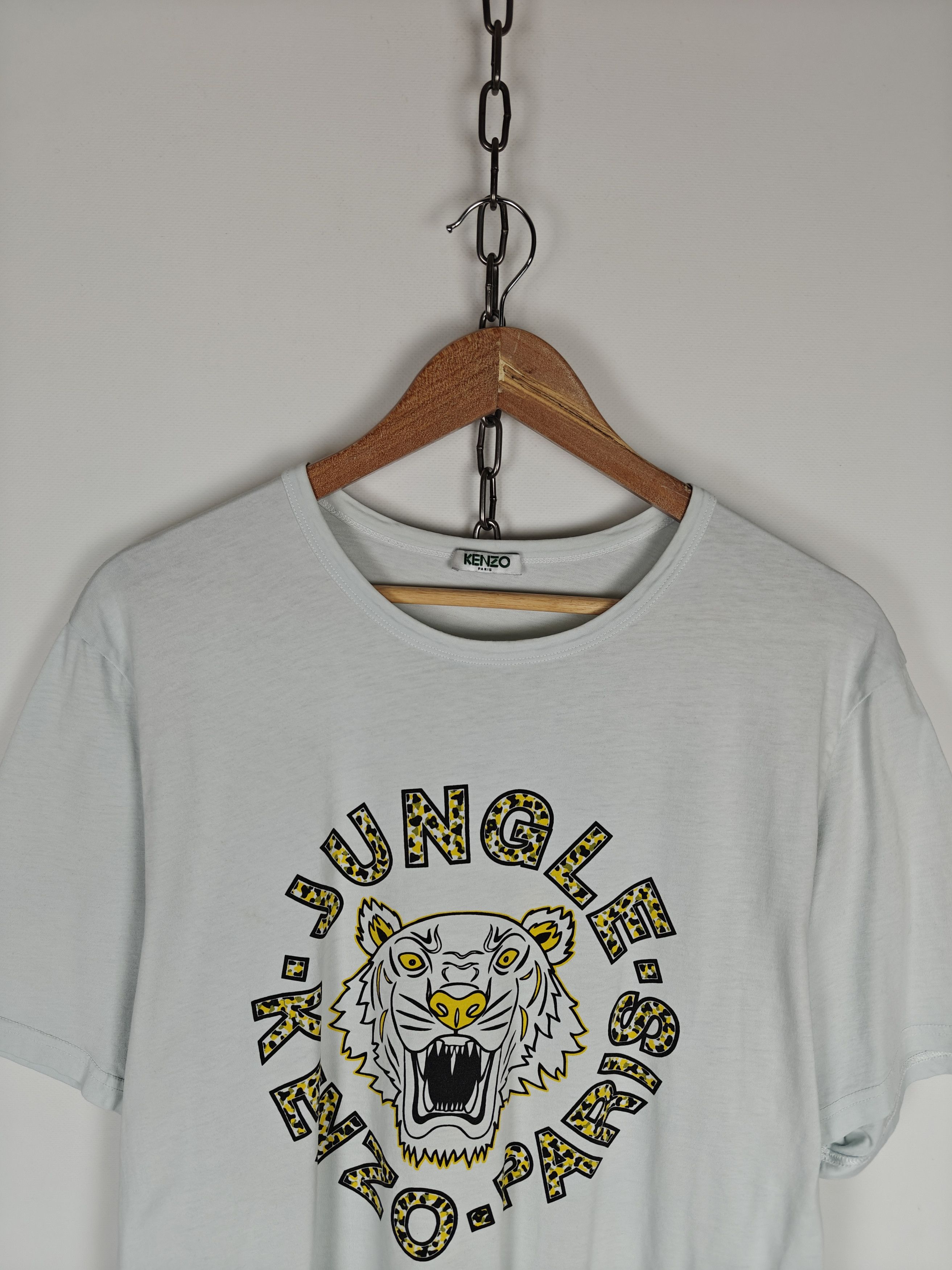 Kenzo Kenzo Paris T-Shirt Tiger Logo Tee White Crew size XL Size US XL / EU 56 / 4 - 2 Thumbnail