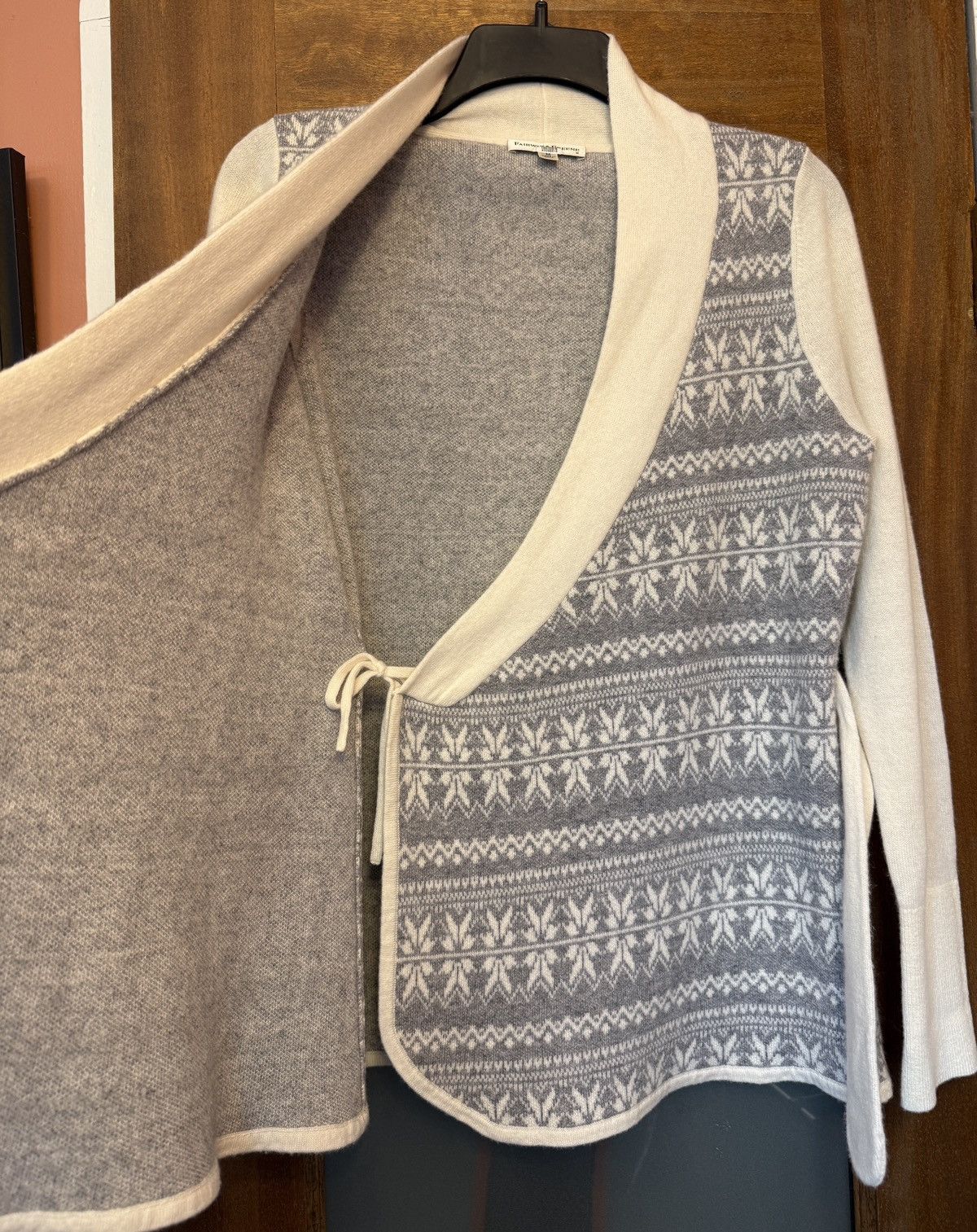 Other Fairway & Greene Vtg 100% Cashmere Grey Shawl Sweater Wrap Size M / US 6-8 / IT 42-44 - 4 Thumbnail